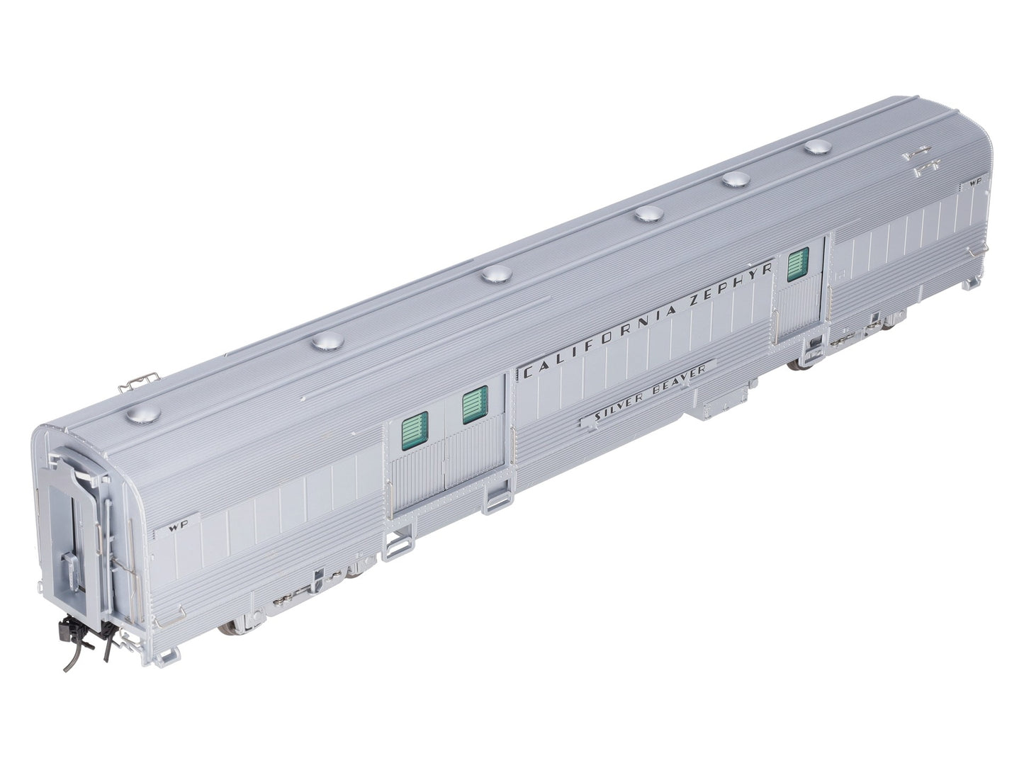 Atlas 3009003-1 O WP California Zephyr "Silver Beaver" Baggage Car (2-Rail)