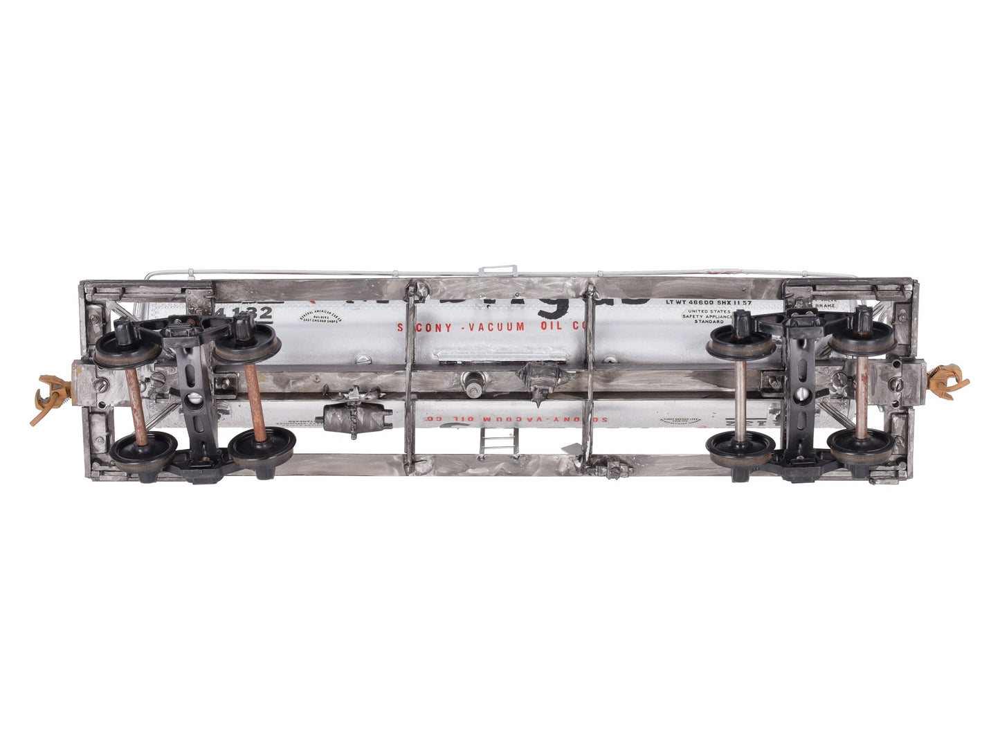 US Hobbies O Brass Mobilgas 8,000 Gallon Tank Car #4132 - Custom (2-Rail)