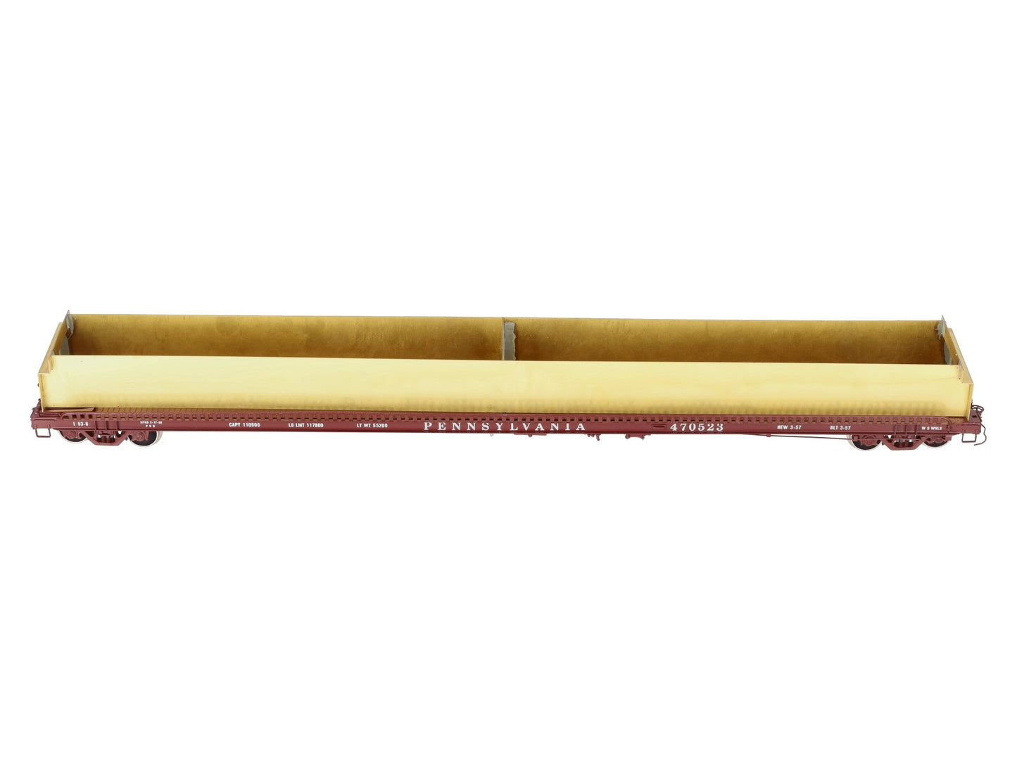Overland OMI-0094 O Brass Pennsylvania RR F-39 Trucktrain Flatcar #470523 2R EX/Box