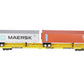 Overland OMI-0091 O 2-Rail BRASS TTAX Trailer Train #974835 w/ Container Load EX/Box
