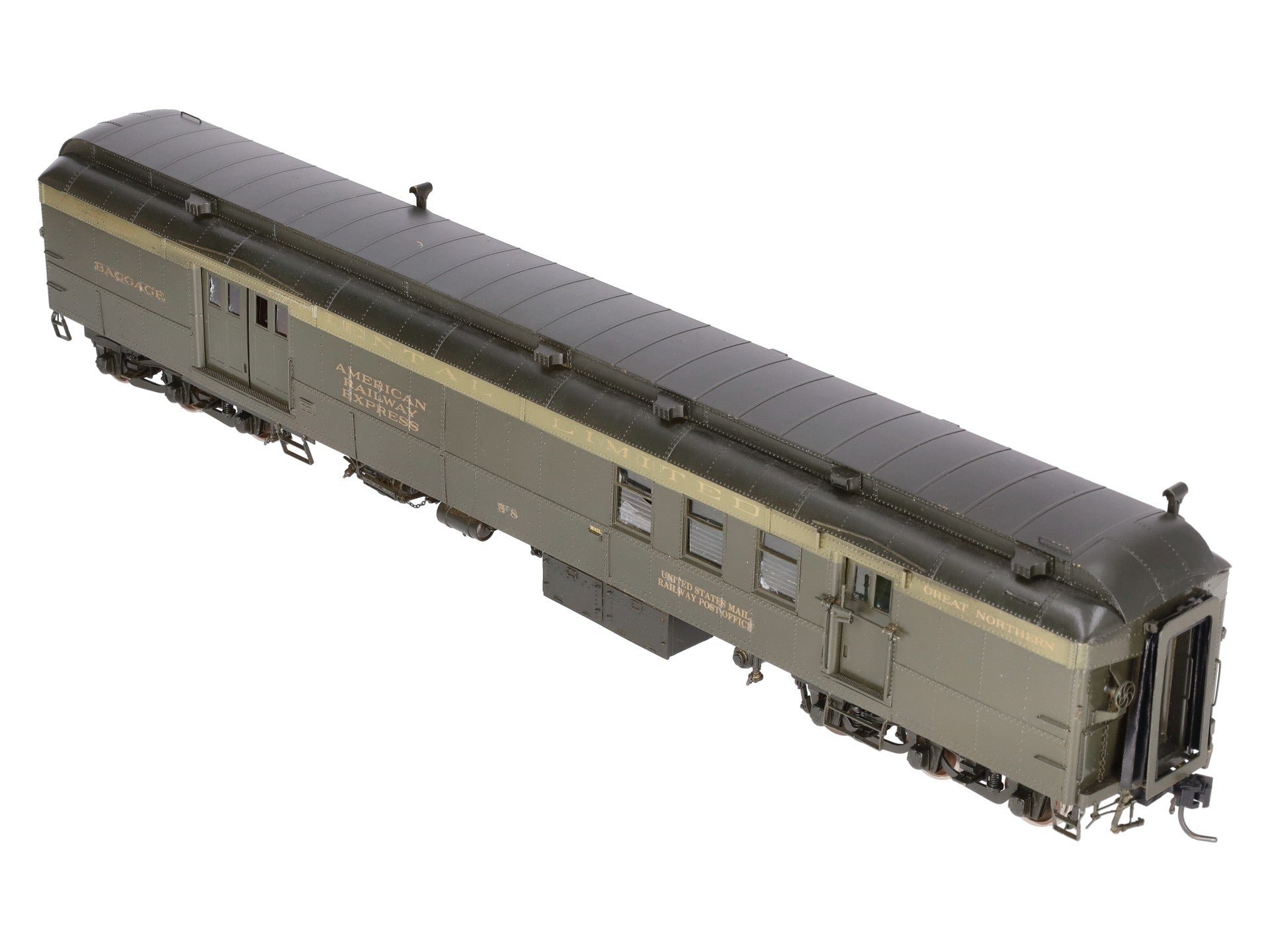 Oriental Limited 740 O Brass Great Northern Baggage/Mail Car #58 - Custom 2R/Box