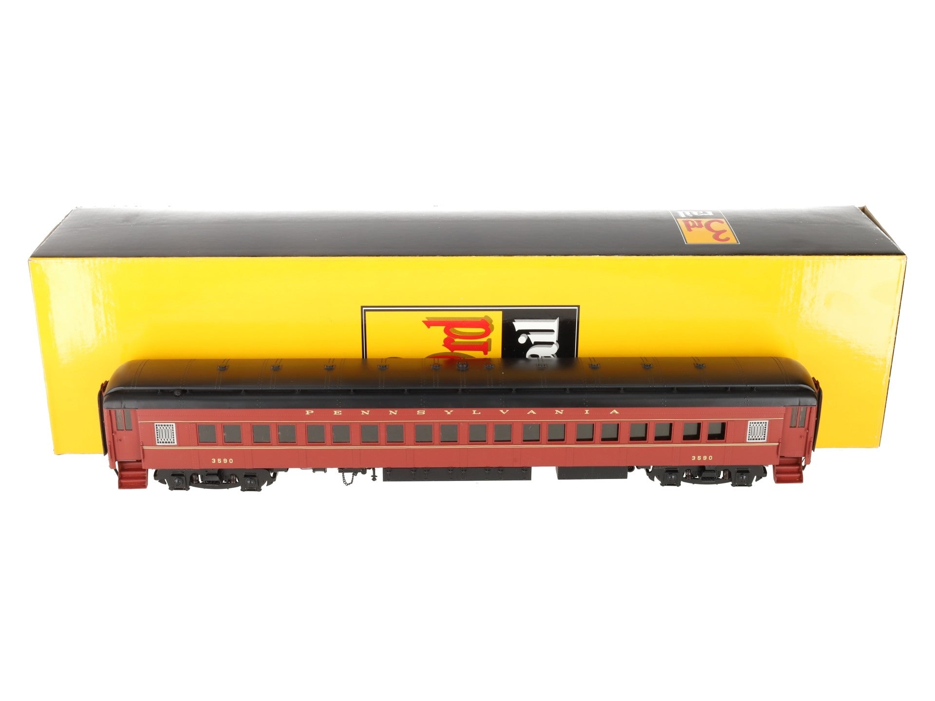 3rd Rail 3590 O Scale BRASS Pennsylvania RR P70 Coach Car [2-Rail] EX/Box