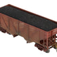Precision Scale Co. 15009 O Brass CB&Q 55-Ton Twin Hopper 2-Rail -Painted/Box