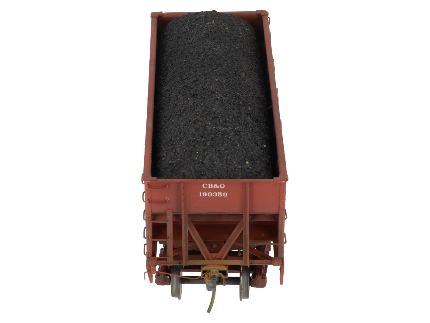 Precision Scale Co. 15009 O Brass CB&Q 55-Ton Twin Hopper 2-Rail -Painted/Box