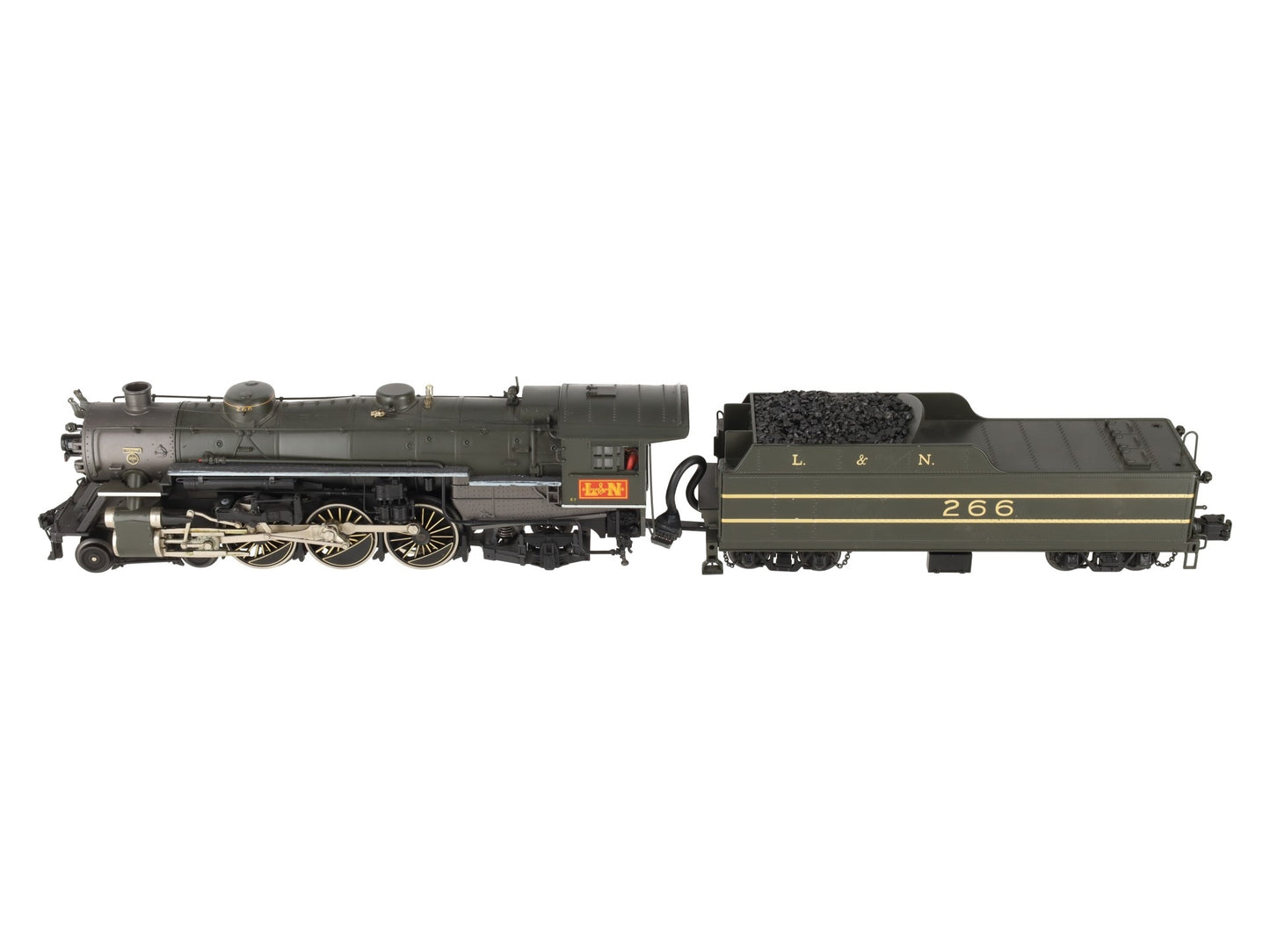 MTH 20-3104-1 O Gauge L&N 4-6-2 Heavy Pacific Steam Loco & Tender #266 w PS2 EX/Box