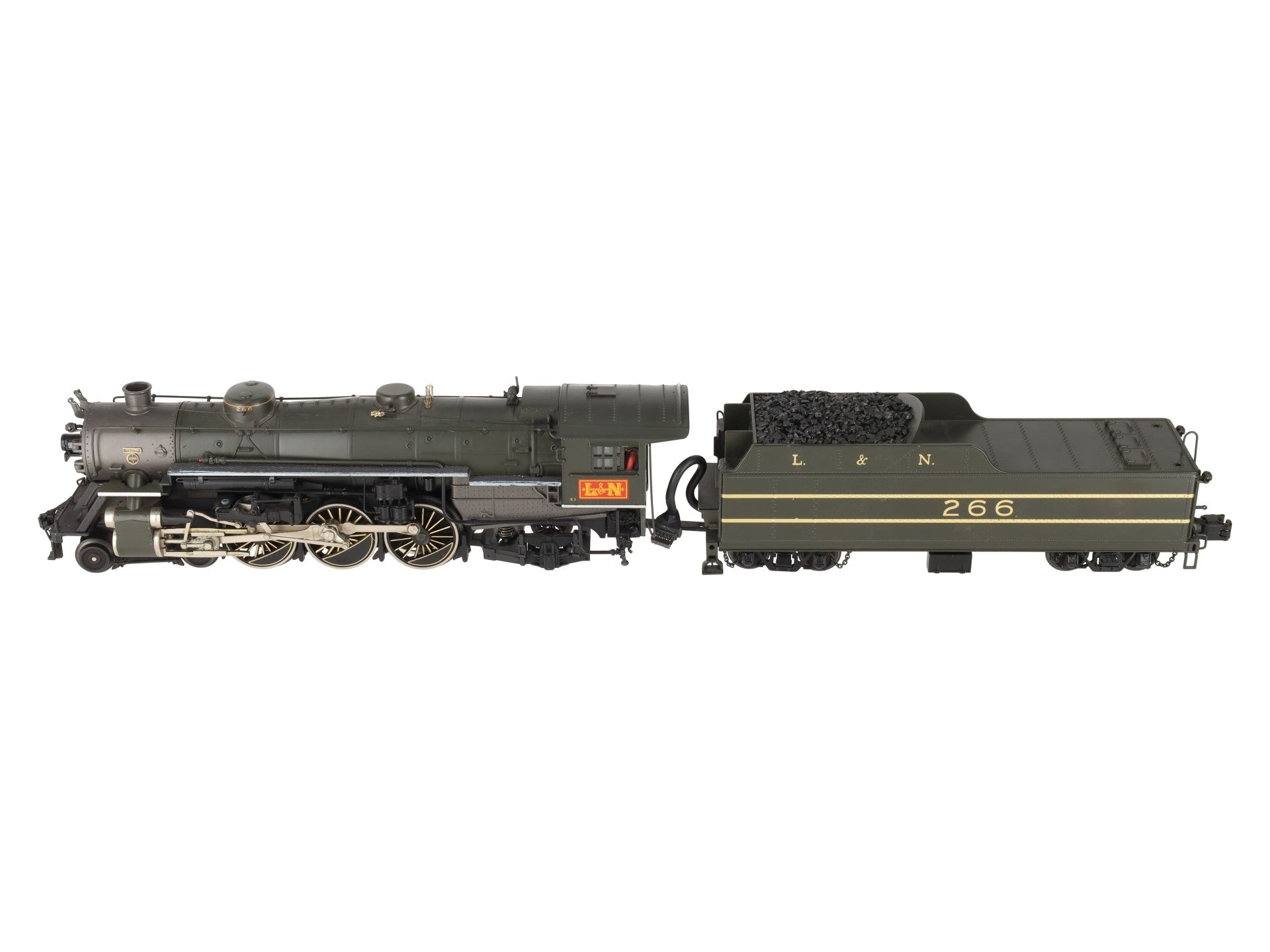MTH 20-3104-1 O Gauge L&N 4-6-2 Heavy Pacific Steam Loco & Tender #266 w PS2 EX/Box