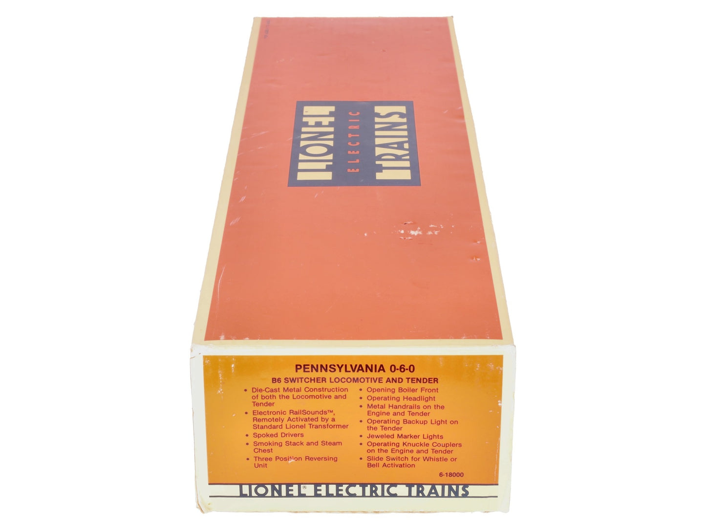 Lionel 6-18000 O Gauge Pennsylvania 0-6-0 B6 Switcher Locomotive & Tender #8977 EX/Box