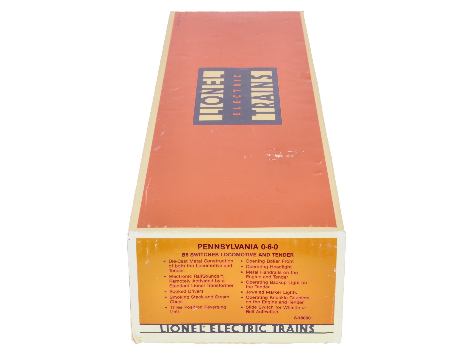 Lionel 6-18000 O Gauge Pennsylvania 0-6-0 B6 Switcher Locomotive & Tender #8977 EX/Box
