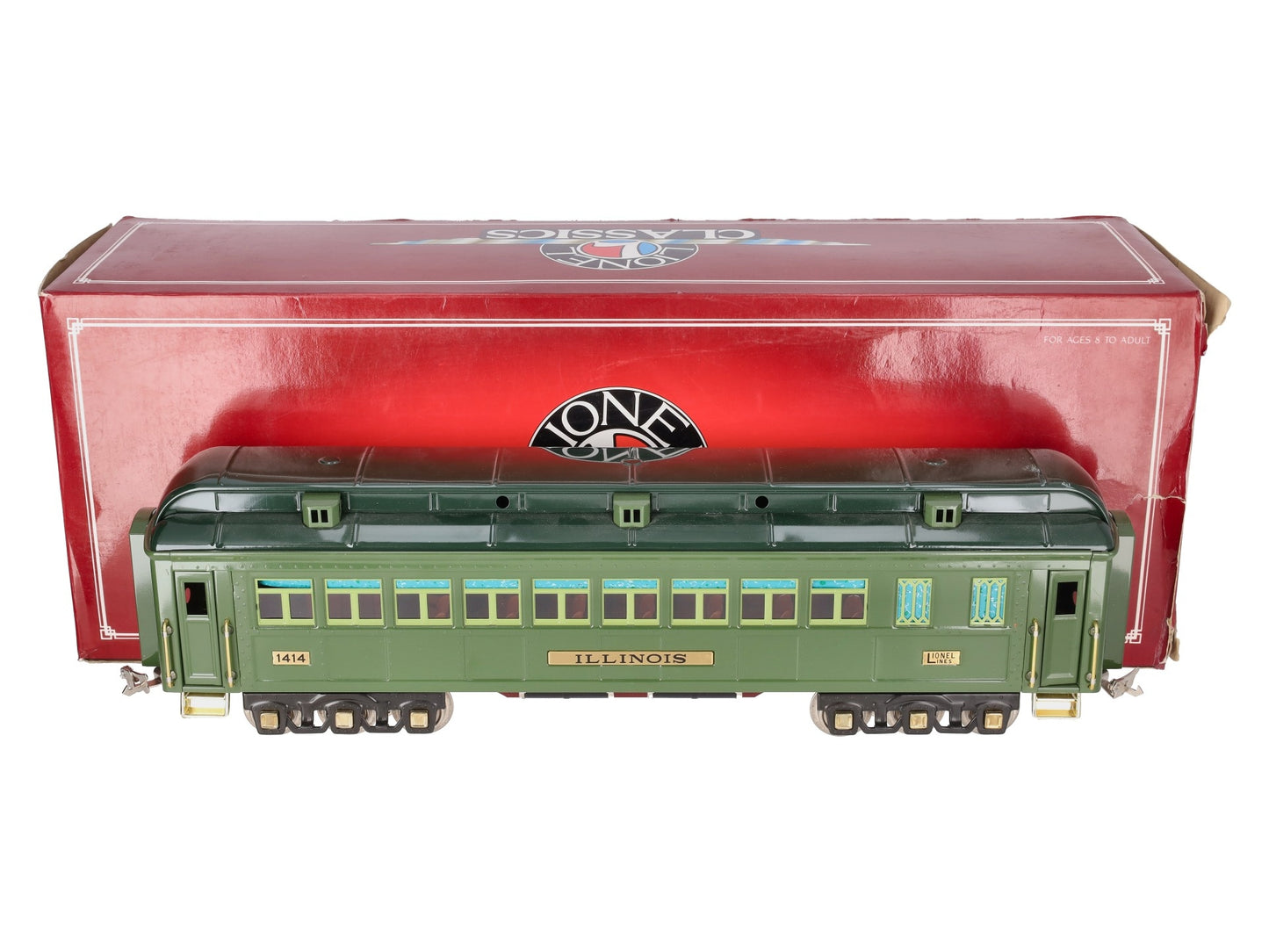 Lionel 6-13407 Standard Gauge Illinois Passenger Car #1414 EX/Box