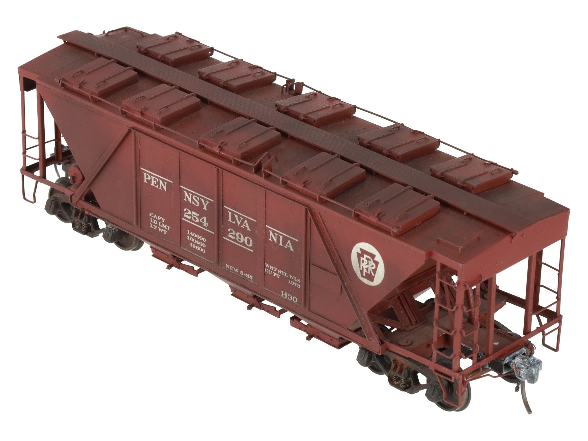 Precision Scale Company 15170 O PRR H-30a Covered Hopper (2-Rail) -Painted/Box