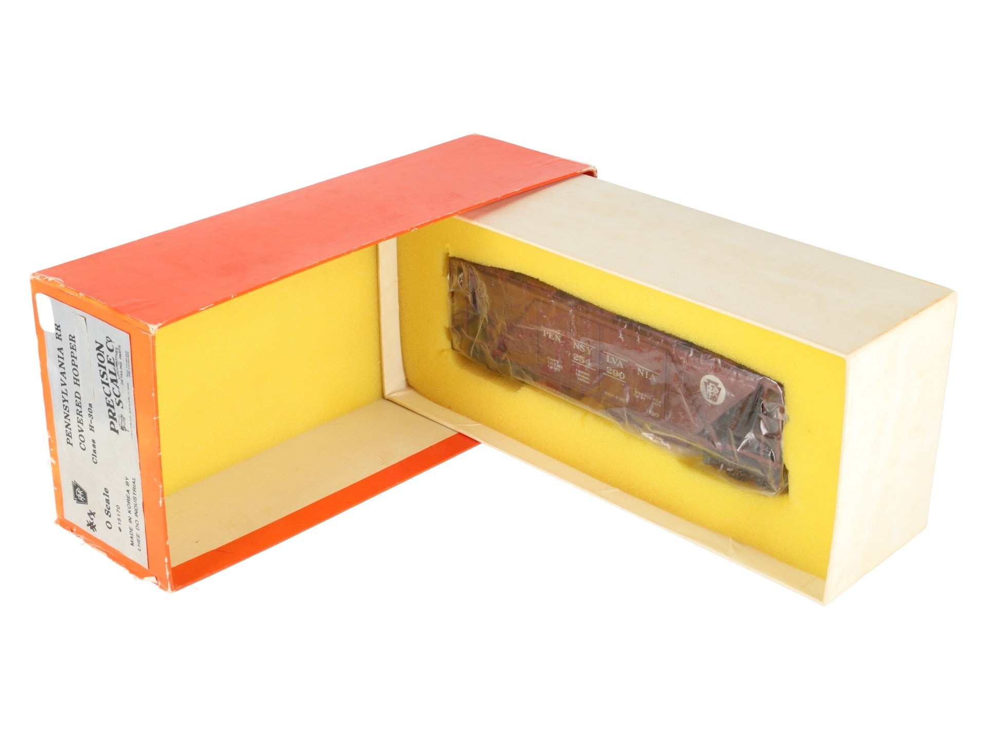 Precision Scale Company 15170 O PRR H-30a Covered Hopper (2-Rail) -Painted/Box