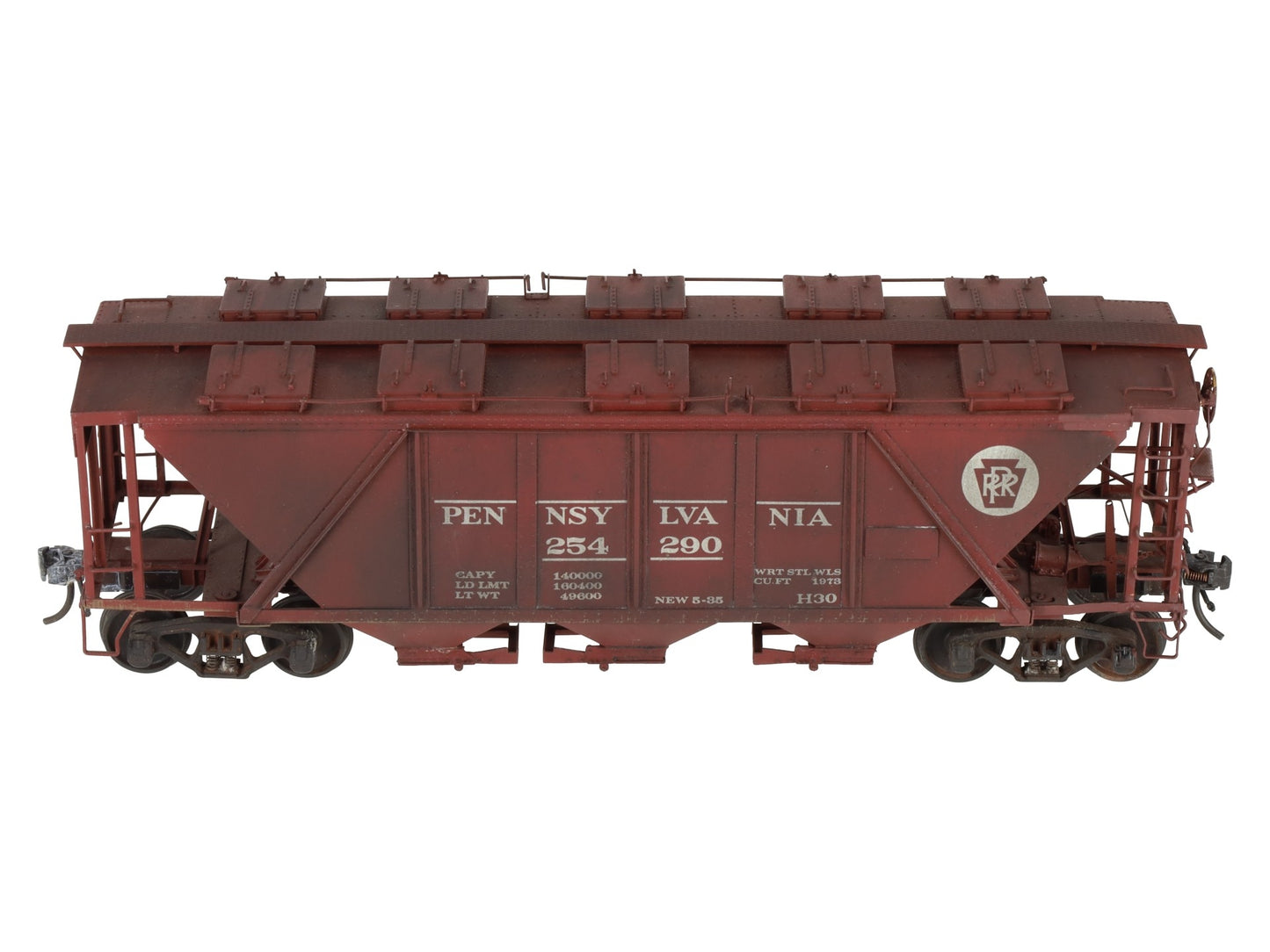 Precision Scale Company 15170 O PRR H-30a Covered Hopper (2-Rail) -Painted/Box