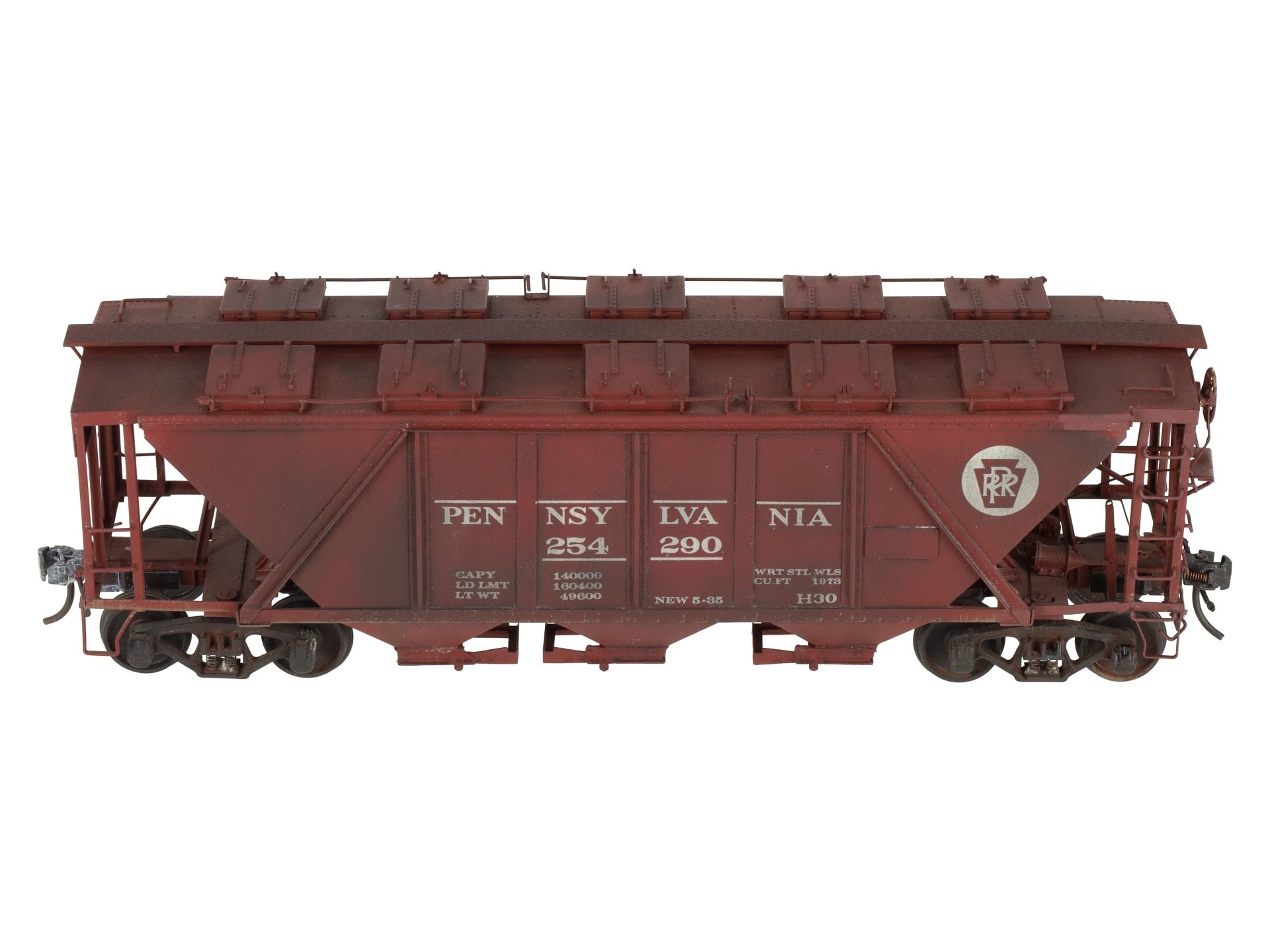 Precision Scale Company 15170 O PRR H-30a Covered Hopper (2-Rail) -Painted/Box