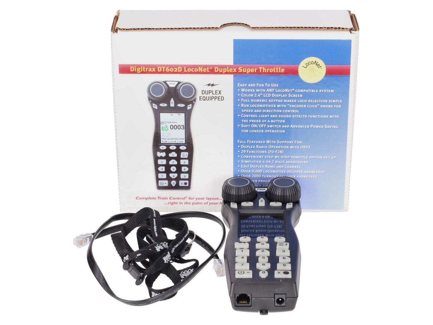Digitrax DT602D LocoNet Advanced Duplex Super Throttle EX/Box