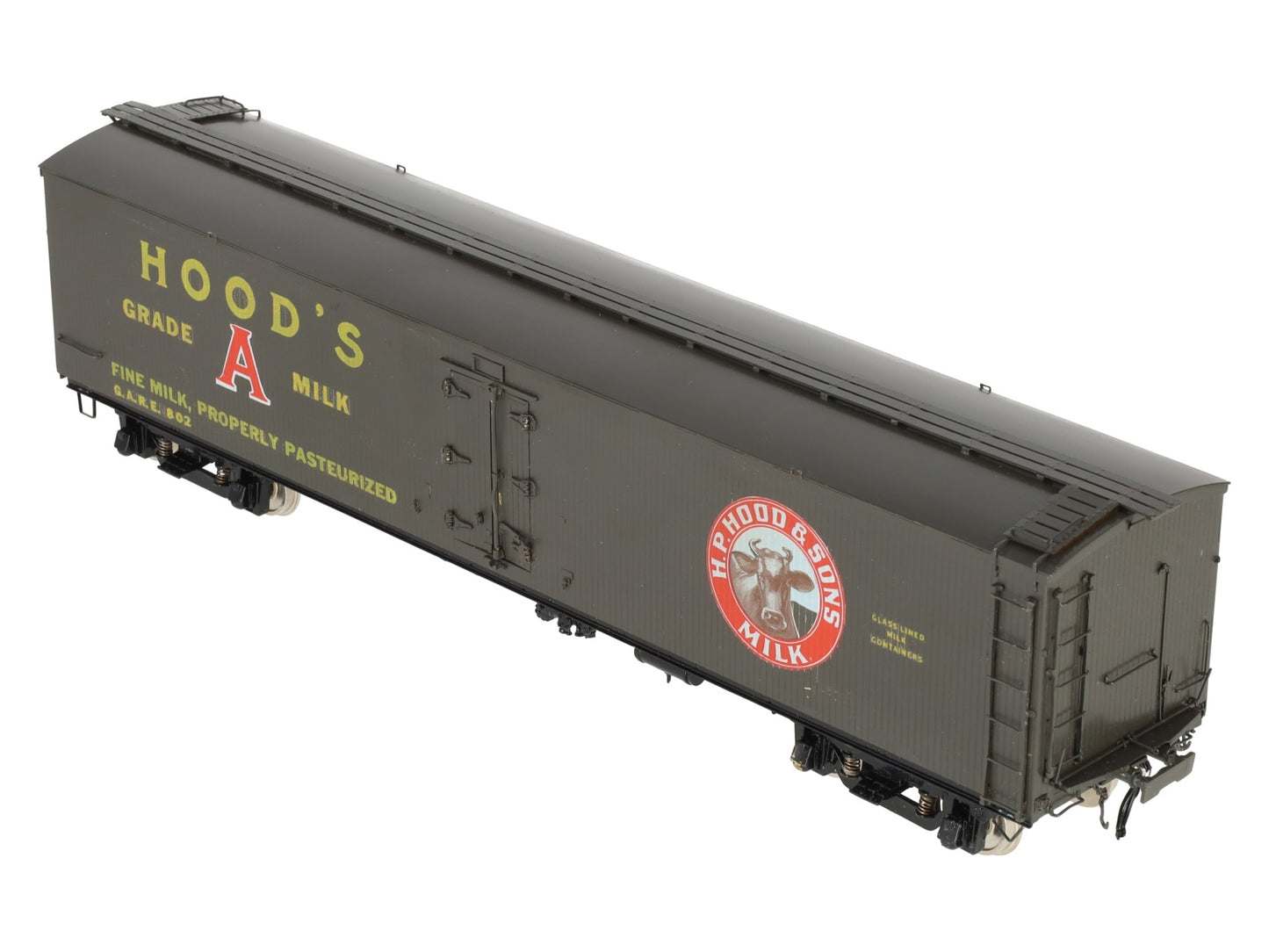 Precision Scale Co. 16117 H.P. Hood & Sons Brass Milk Tank Car (2-Rail) -F/P EX/Box