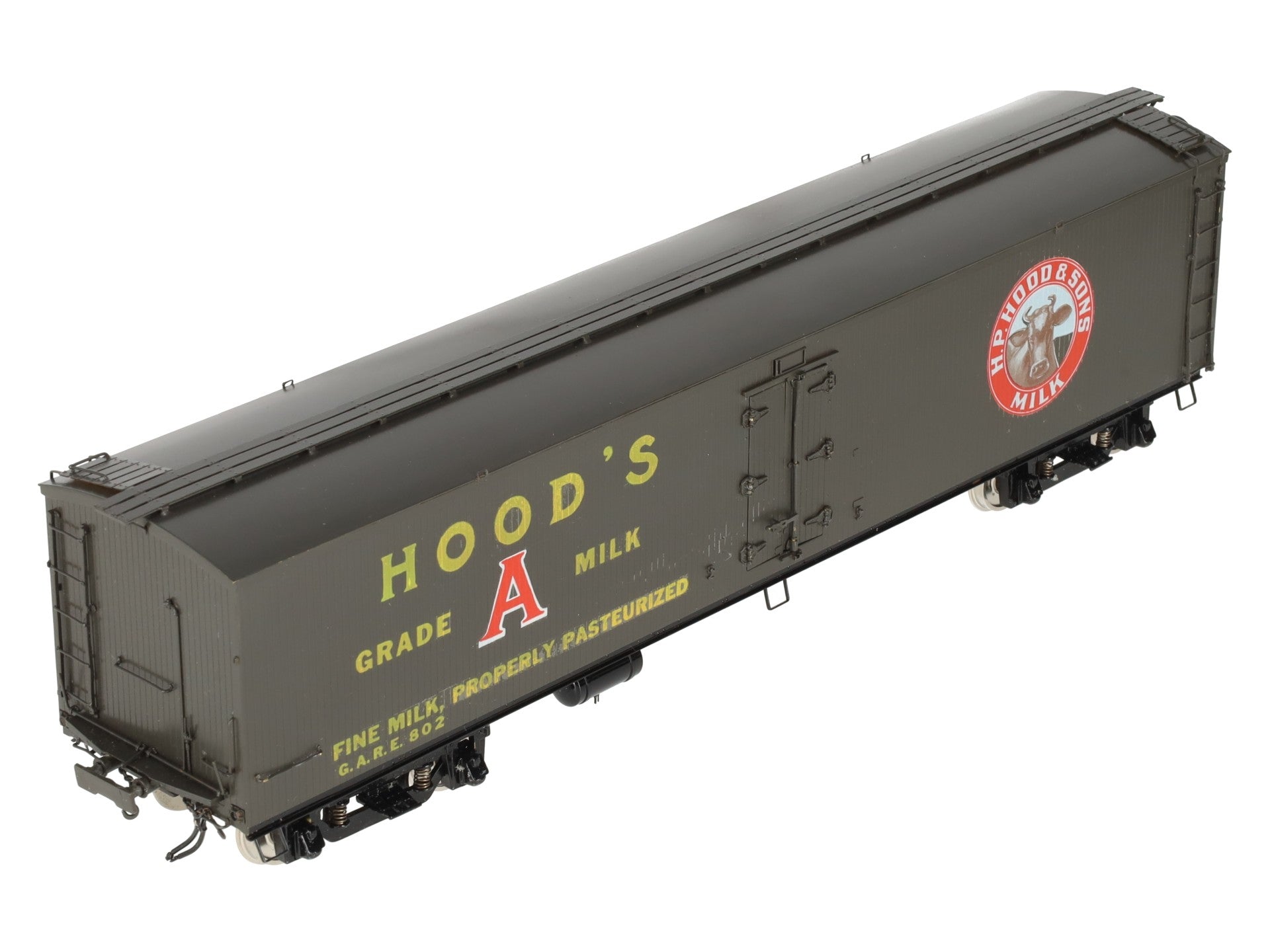 Precision Scale Co. 16117 H.P. Hood & Sons Brass Milk Tank Car (2-Rail) -F/P EX/Box