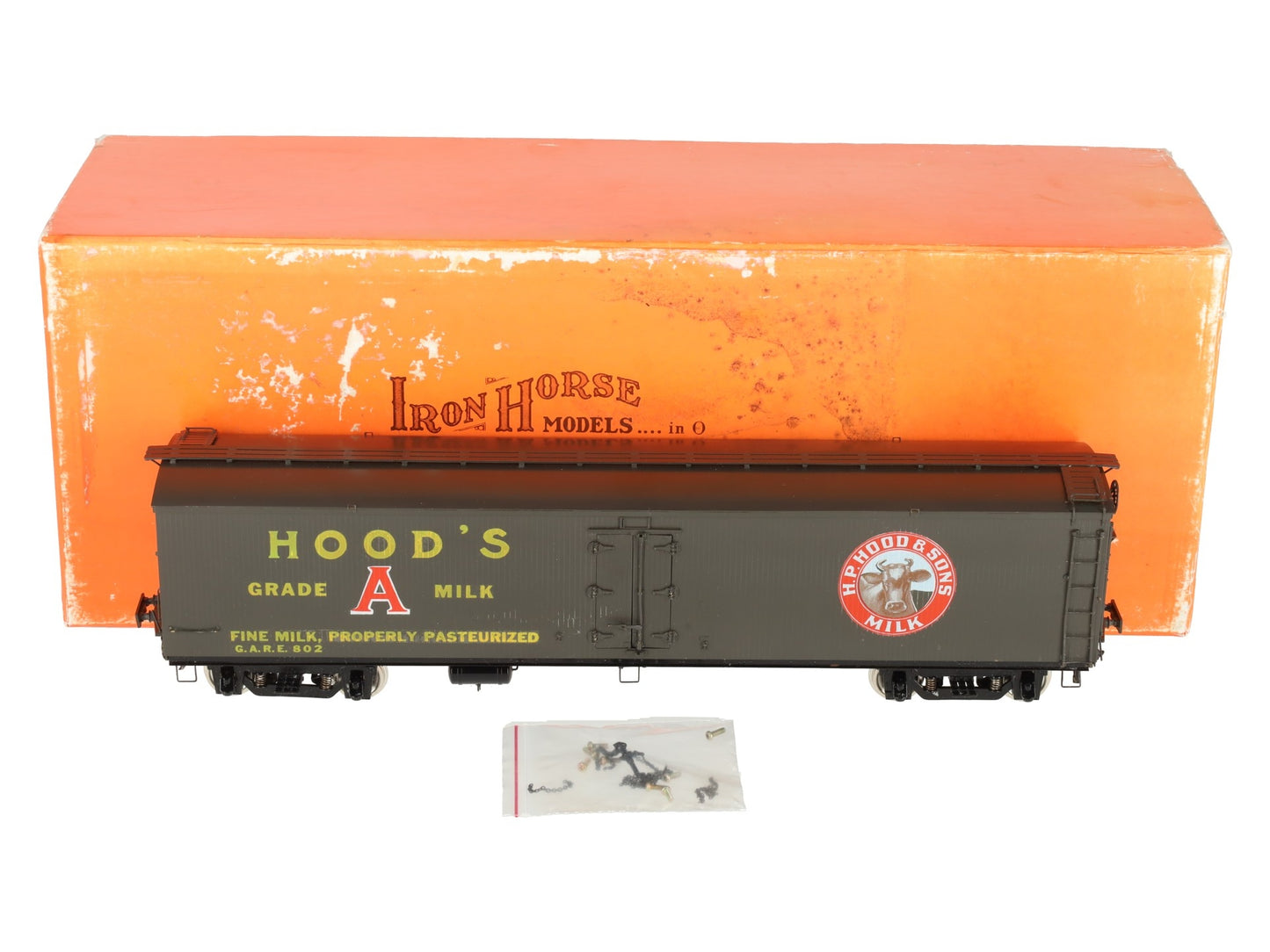 Precision Scale Co. 16117 H.P. Hood & Sons Brass Milk Tank Car (2-Rail) -F/P EX/Box