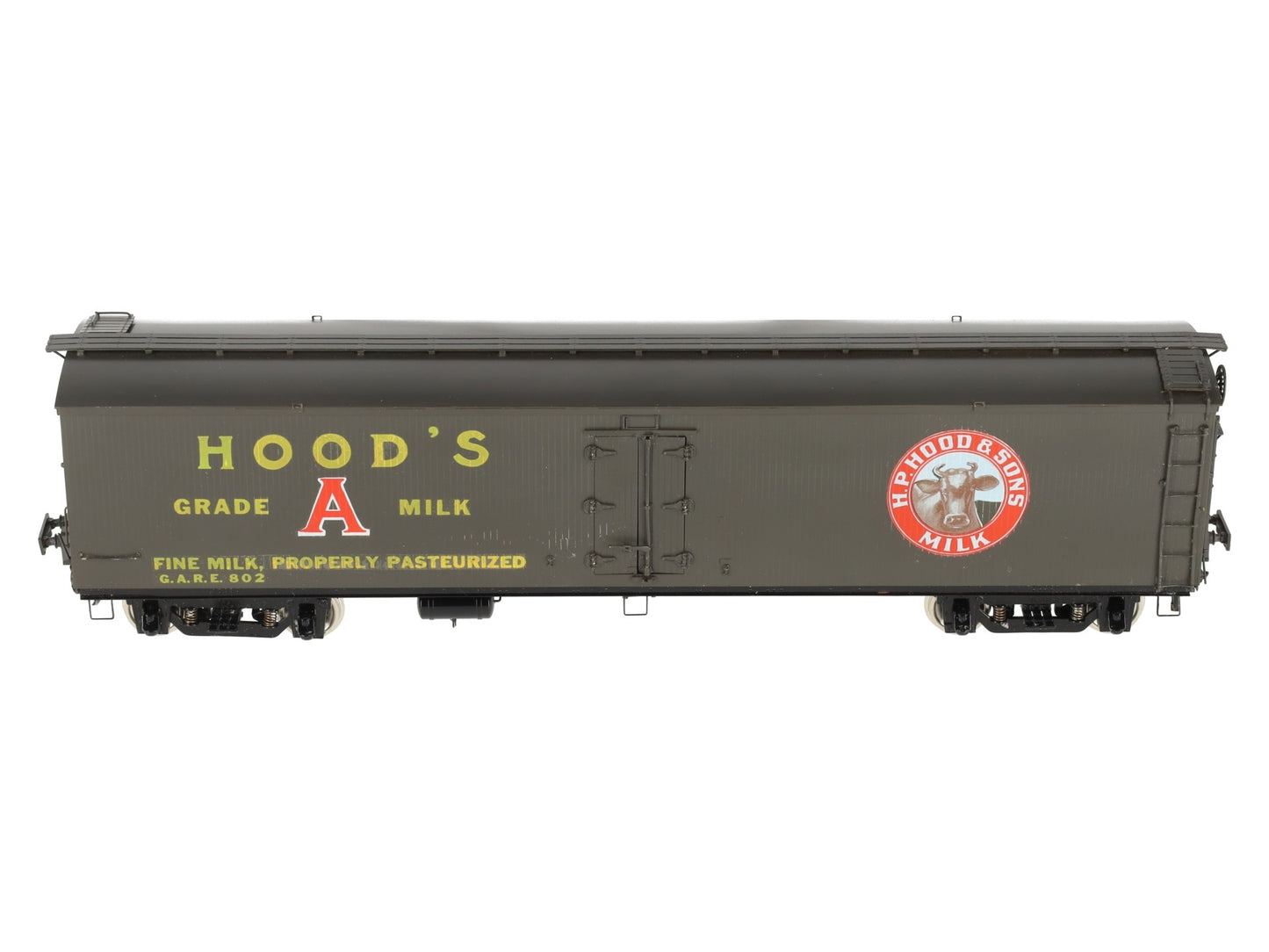 Precision Scale Co. 16117 H.P. Hood & Sons Brass Milk Tank Car (2-Rail) -F/P EX/Box