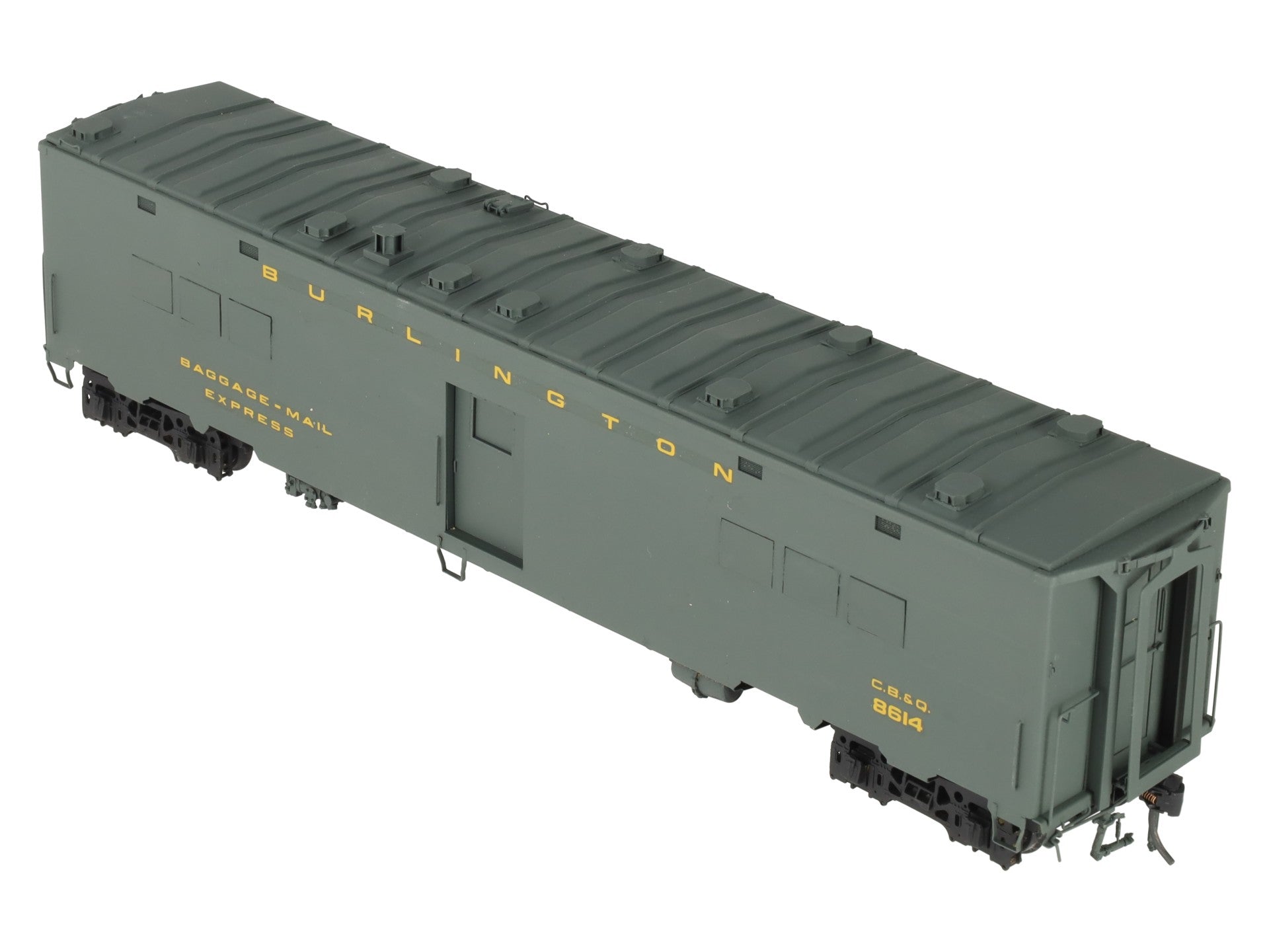 Precision Scale Co. 163333 O BRASS CB&Q WW2 Troop Kitchen Car (2Rail) -Painted/Box
