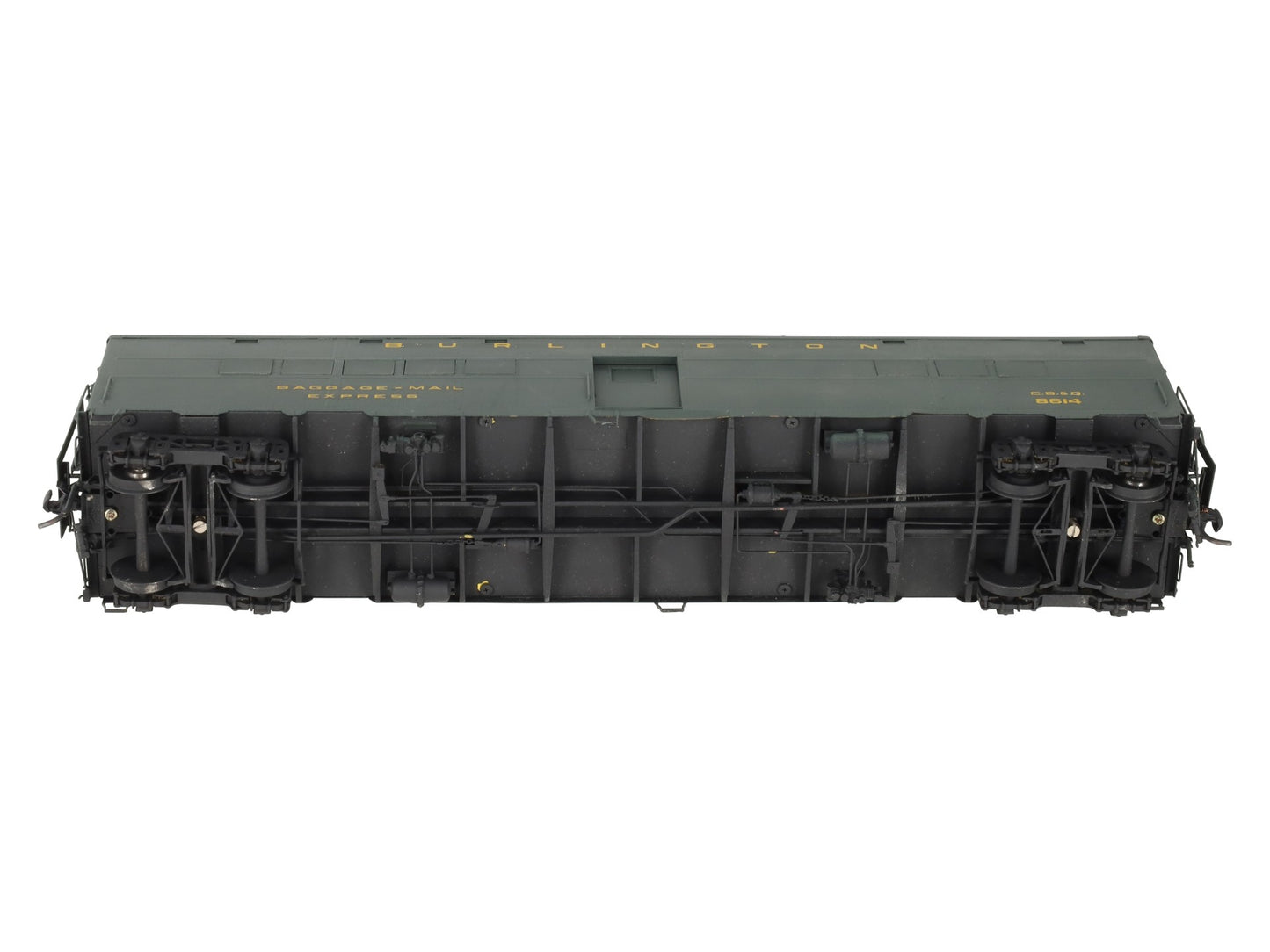Precision Scale Co. 163333 O BRASS CB&Q WW2 Troop Kitchen Car (2Rail) -Painted/Box