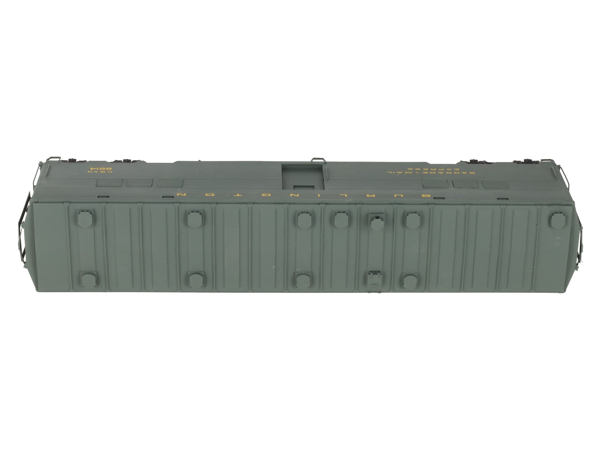 Precision Scale Co. 163333 O BRASS CB&Q WW2 Troop Kitchen Car (2Rail) -Painted/Box