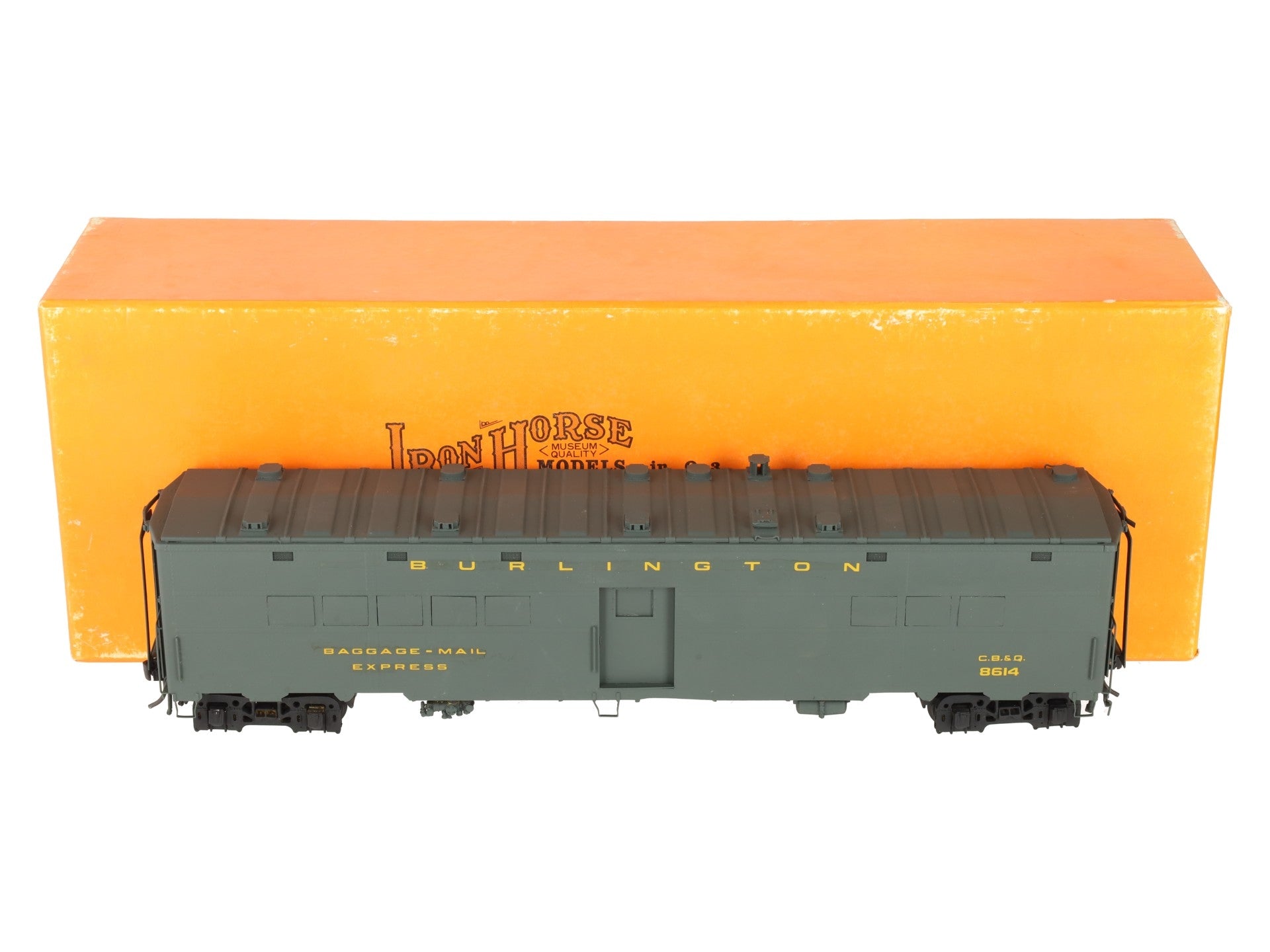 Precision Scale Co. 163333 O BRASS CB&Q WW2 Troop Kitchen Car (2Rail) -Painted/Box