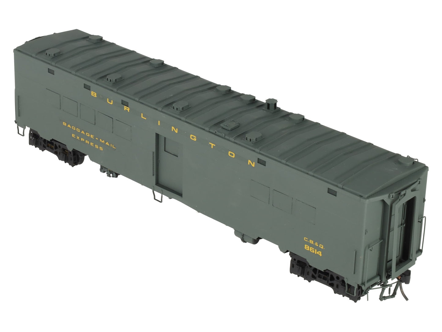 Precision Scale Co. 163333 O BRASS CB&Q WW2 Troop Kitchen Car (2Rail) -Painted/Box
