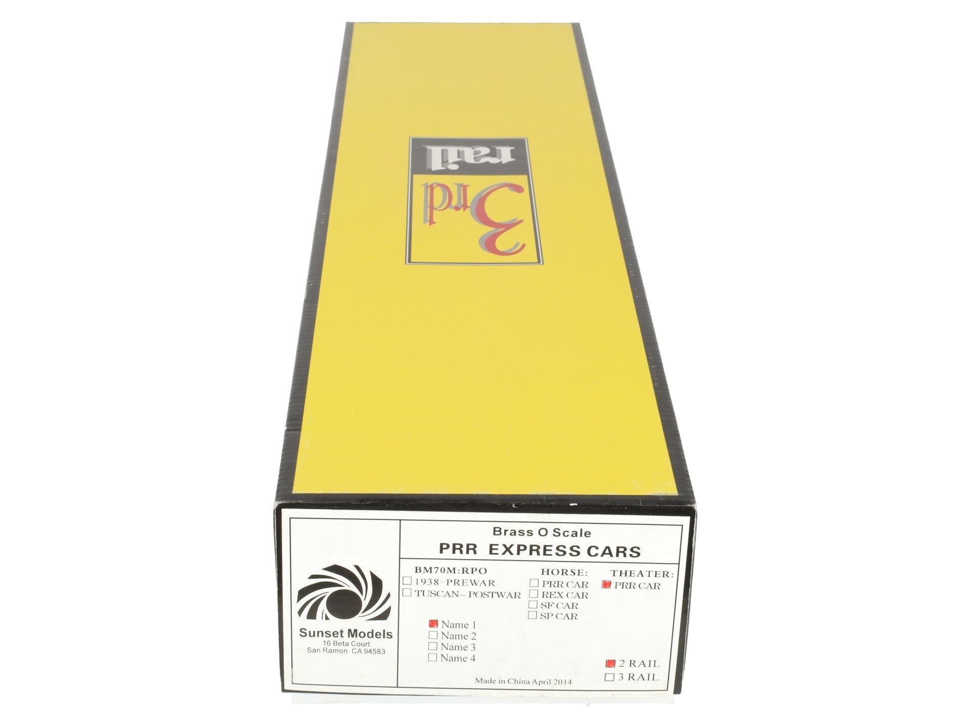 Sunset Models O Brass Pennsylvania Railroad Express Passenger Car #6061 (2-Rail) EX/Box