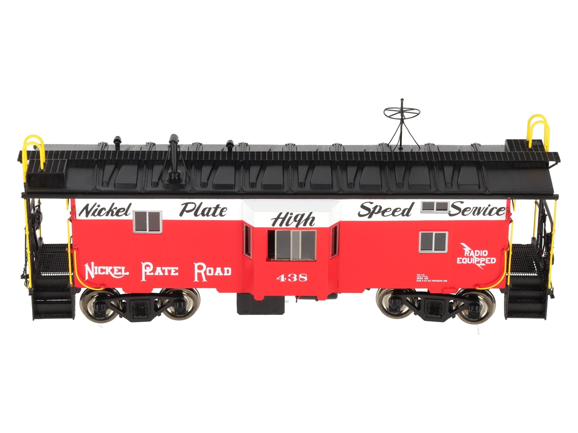 Overland OMI-0075.1 O Brass Nickel Plate Road B-W Caboose #438 (2-Rail) -F/P EX/Box
