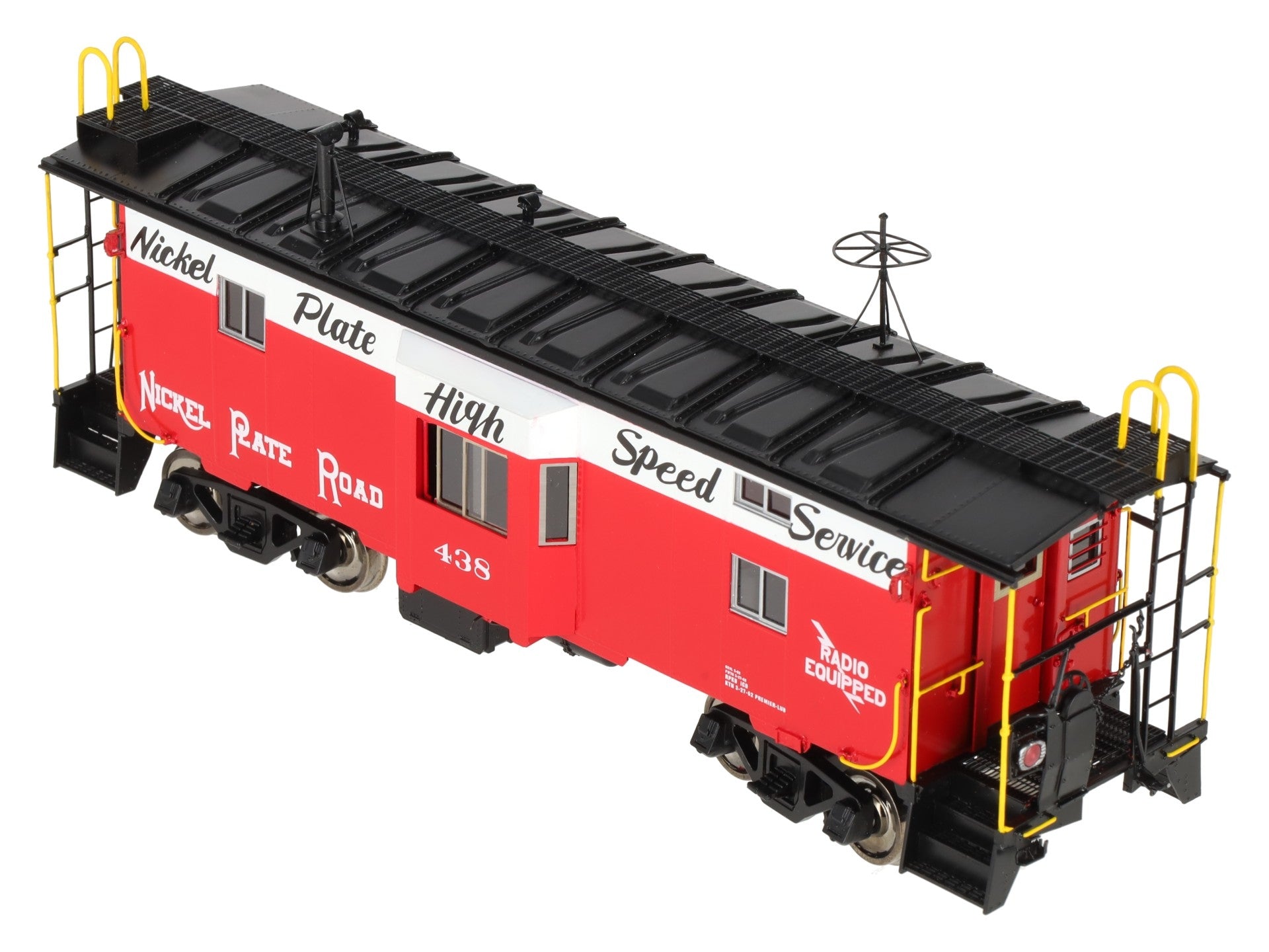 Overland OMI-0075.1 O Brass Nickel Plate Road B-W Caboose #438 (2-Rail) -F/P EX/Box