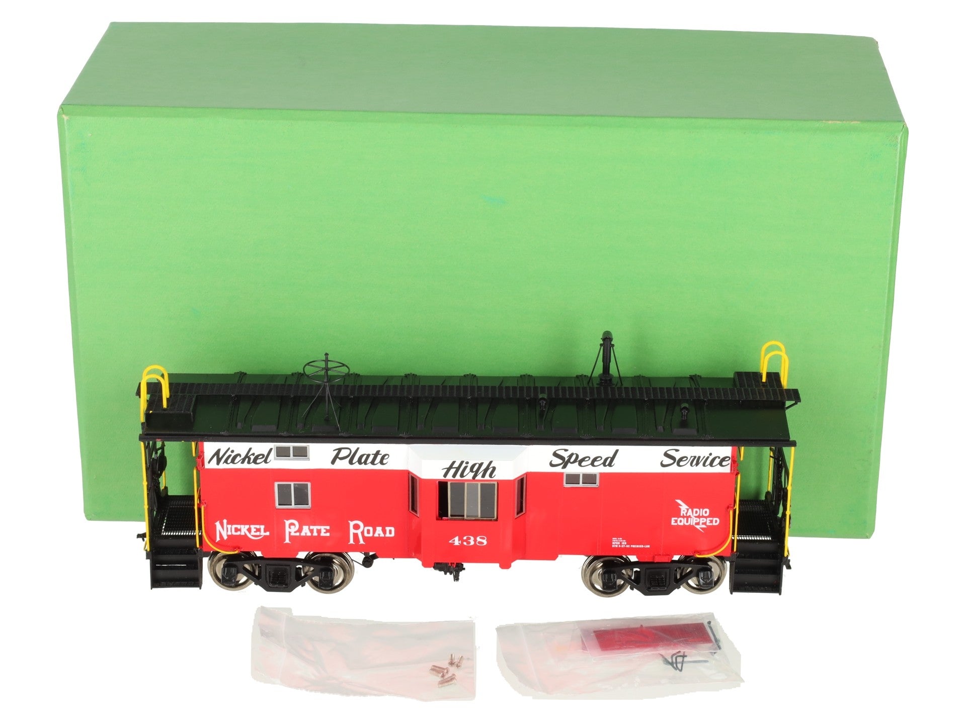 Overland OMI-0075.1 O Brass Nickel Plate Road B-W Caboose #438 (2-Rail) -F/P EX/Box