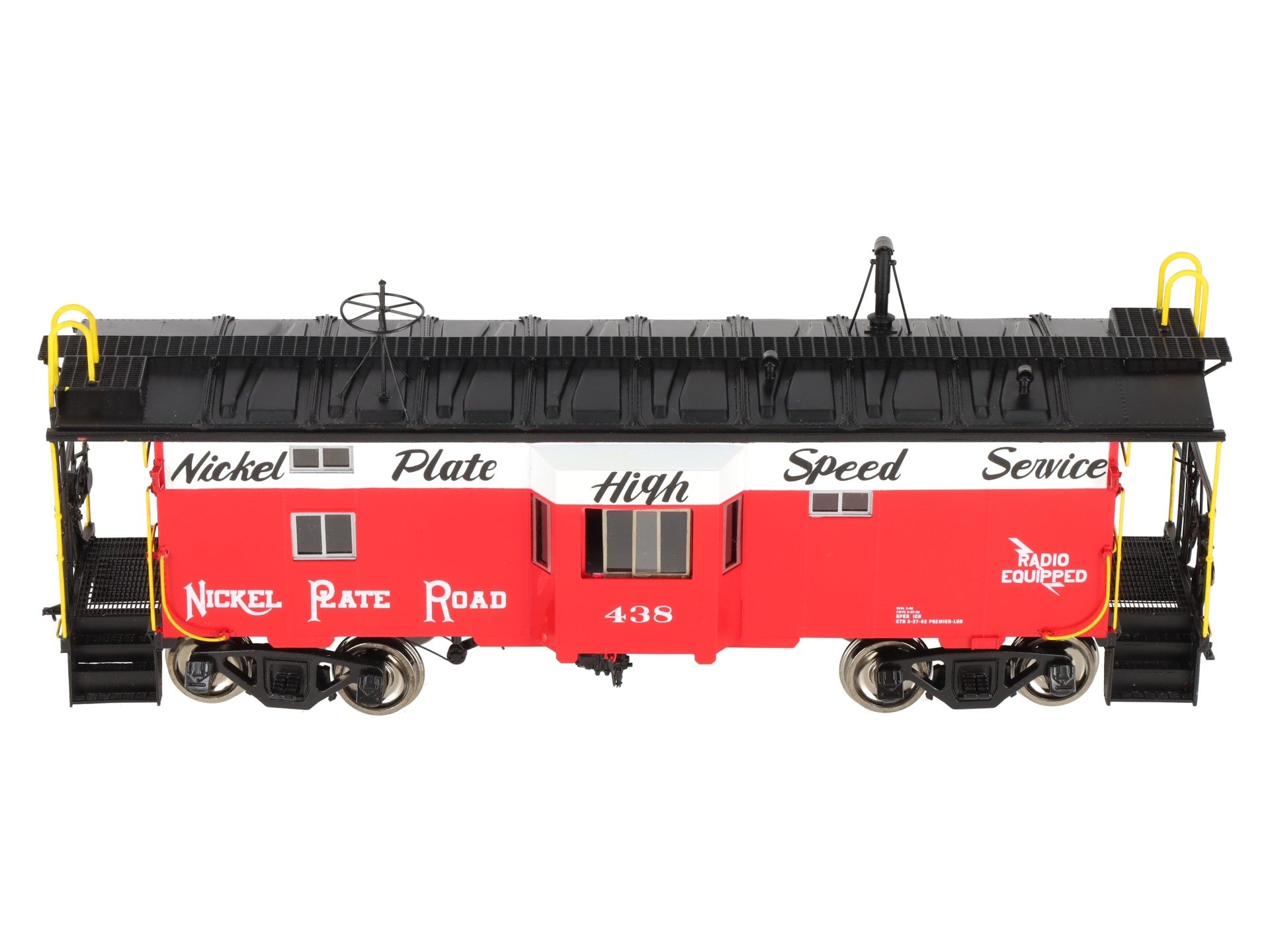 Overland OMI-0075.1 O Brass Nickel Plate Road B-W Caboose #438 (2-Rail) -F/P EX/Box