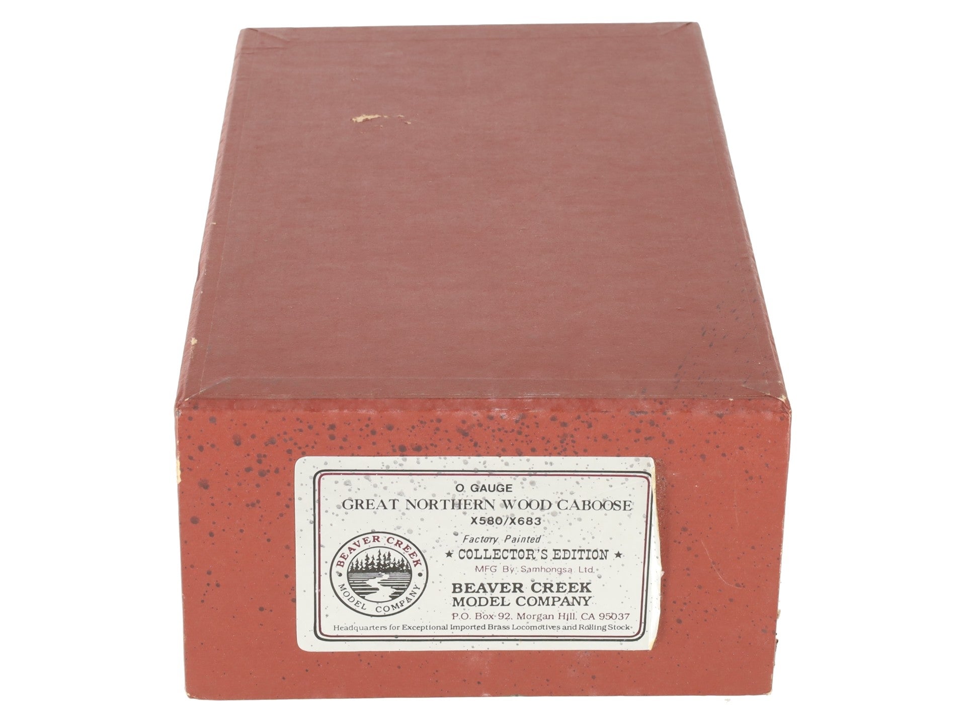 Beaver Creek Model Co. O Brass Great Northern Wood Caboose #X337 (2-Rail) EX/Box
