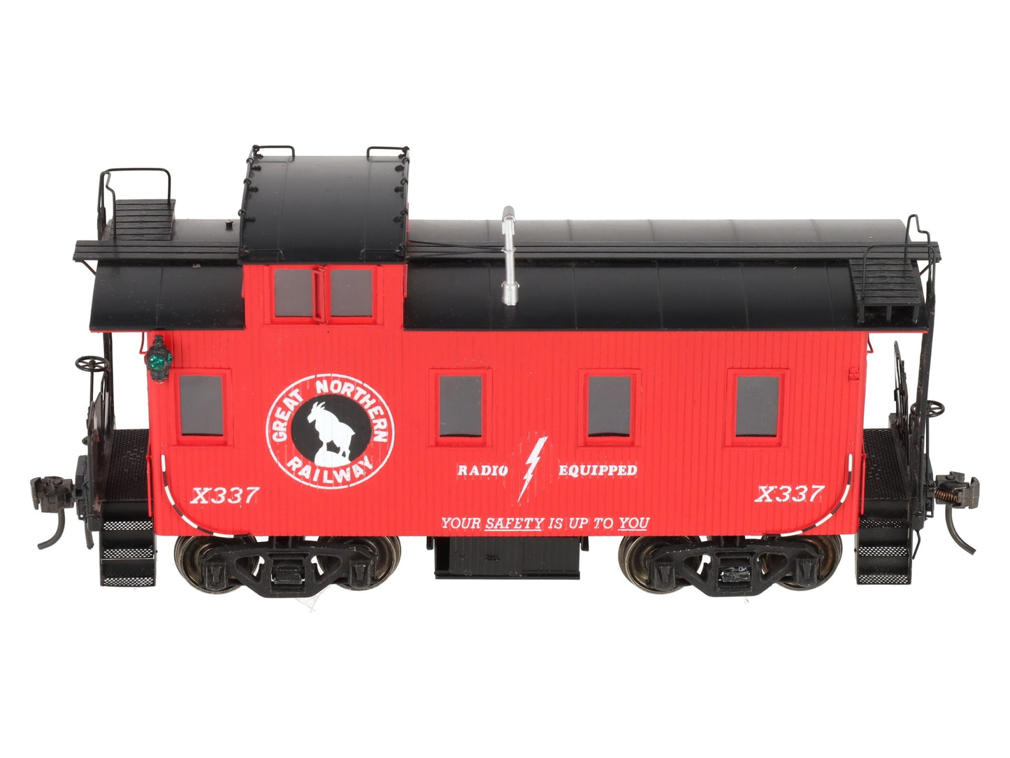 Beaver Creek Model Co. O Brass Great Northern Wood Caboose #X337 (2-Rail) EX/Box