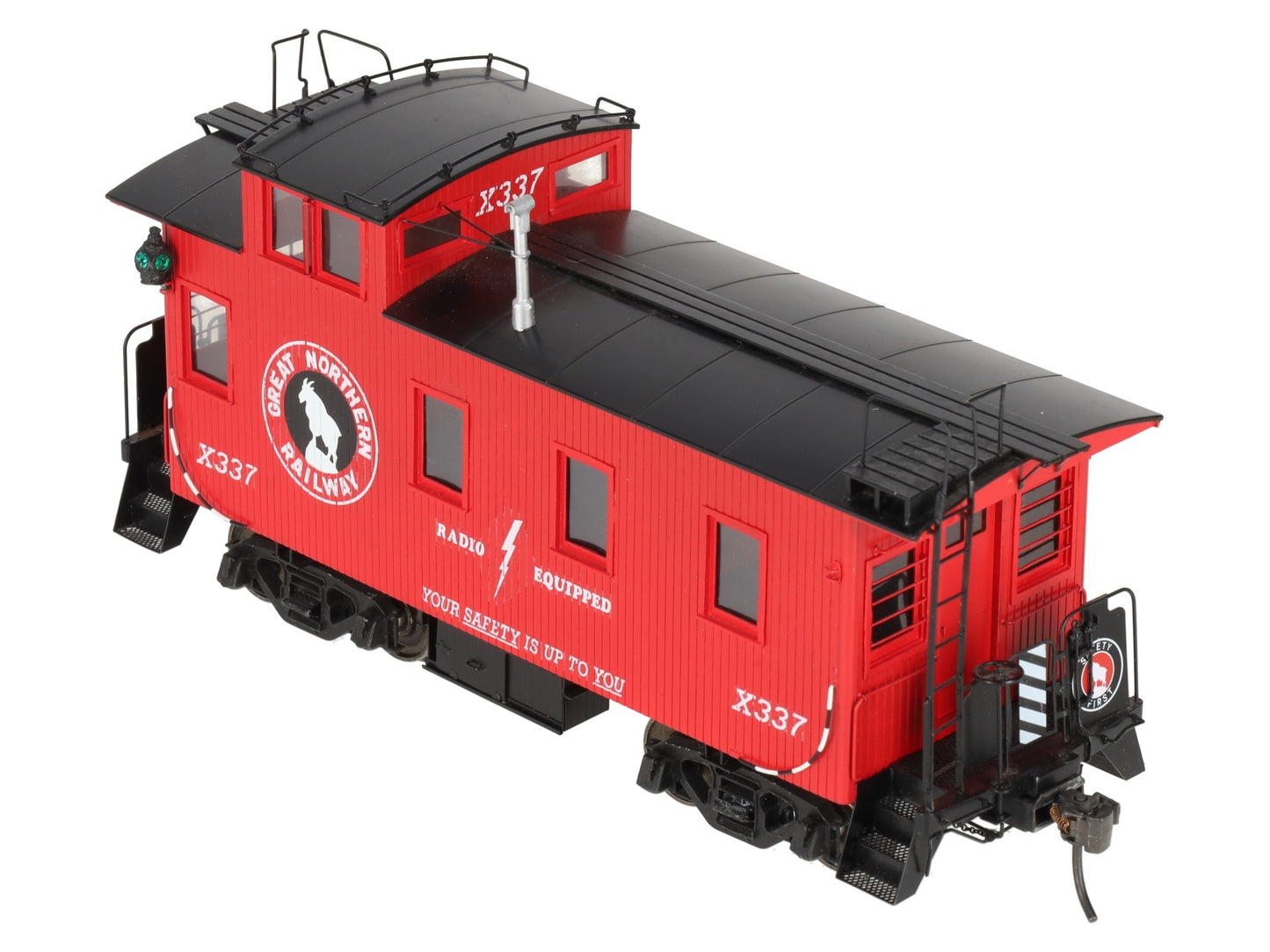 Beaver Creek Model Co. O Brass Great Northern Wood Caboose #X337 (2-Rail) EX/Box