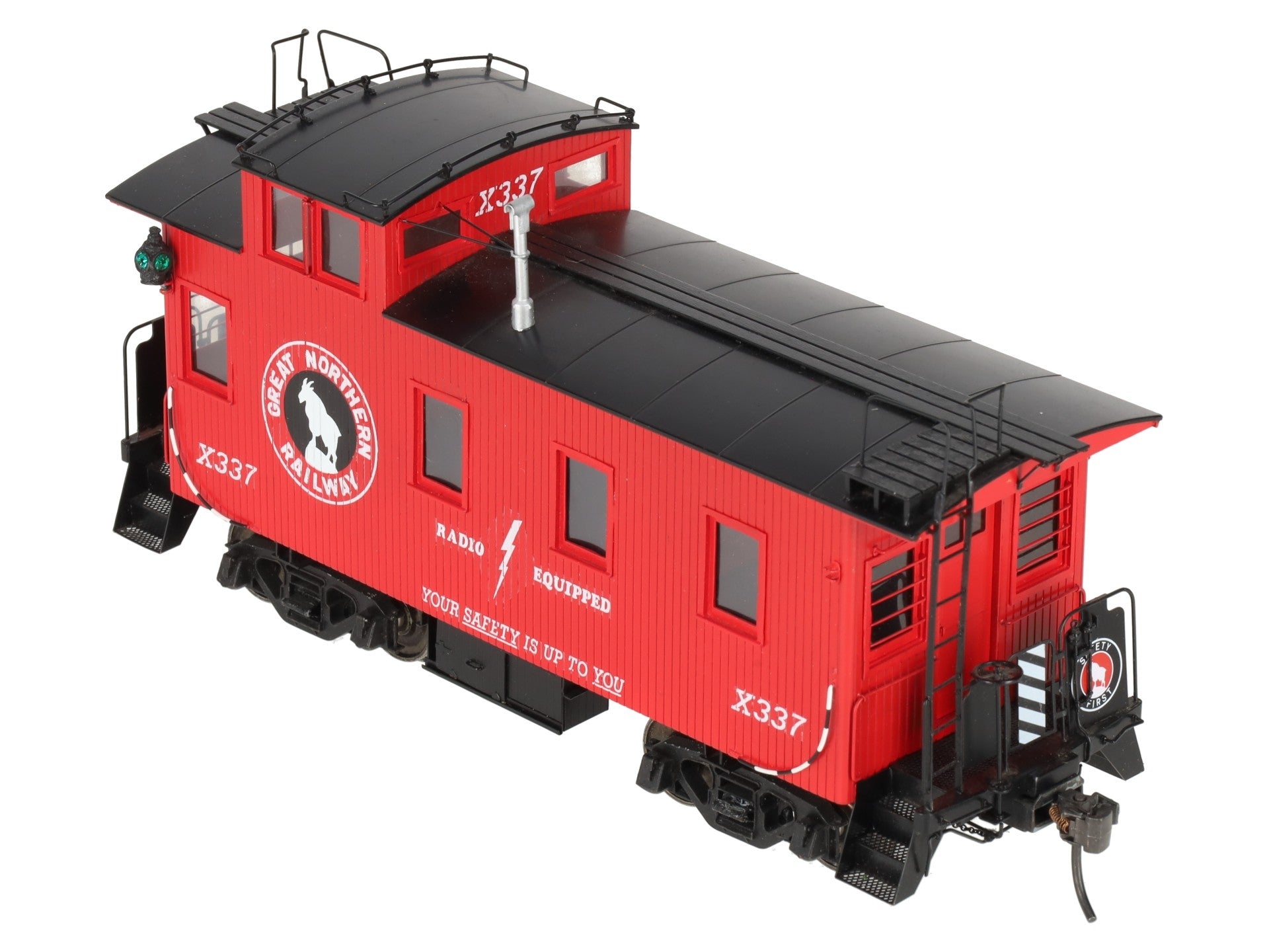 Beaver Creek Model Co. O Brass Great Northern Wood Caboose #X337 (2-Rail) EX/Box