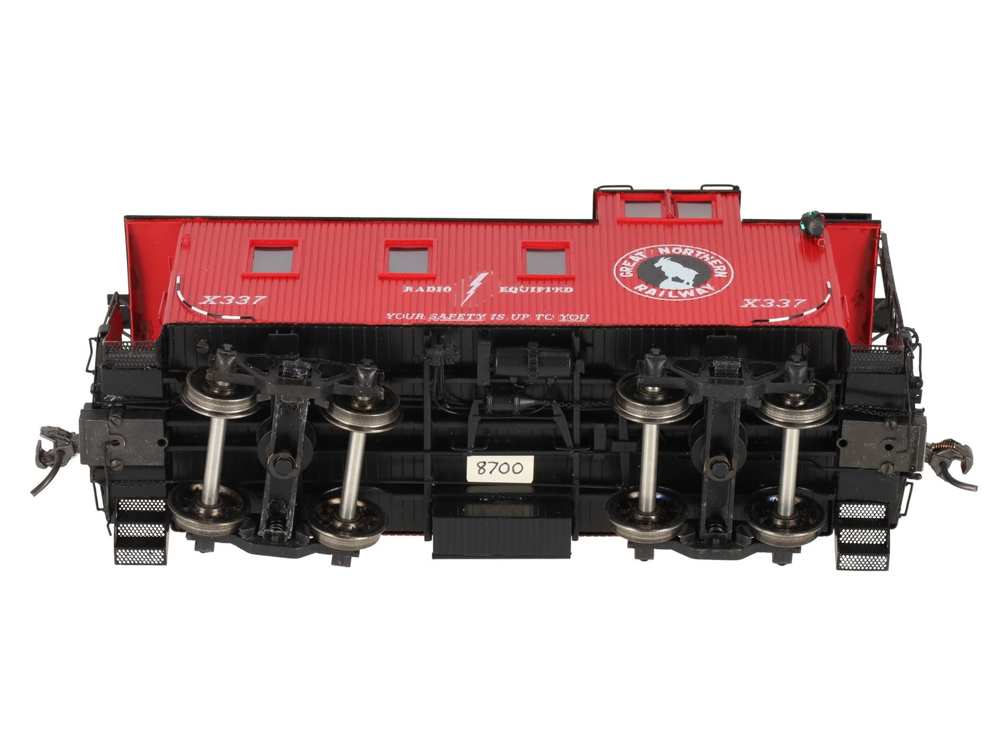 Beaver Creek Model Co. O Brass Great Northern Wood Caboose #X337 (2-Rail) EX/Box