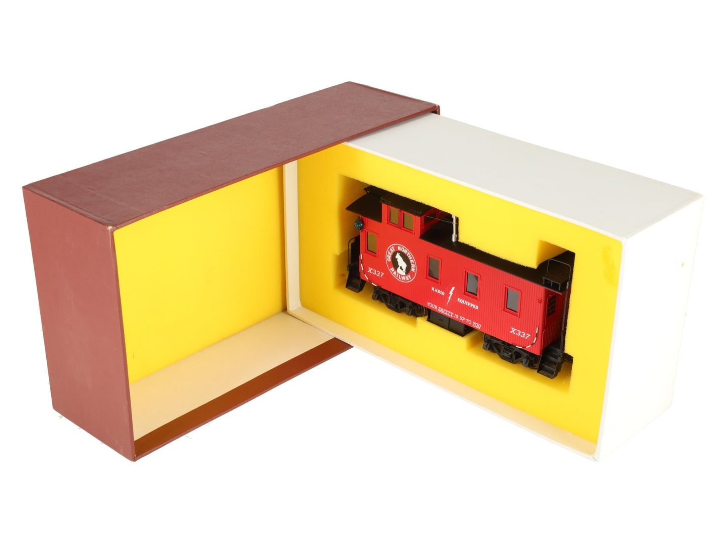 Beaver Creek Model Co. O Brass Great Northern Wood Caboose #X337 (2-Rail) EX/Box