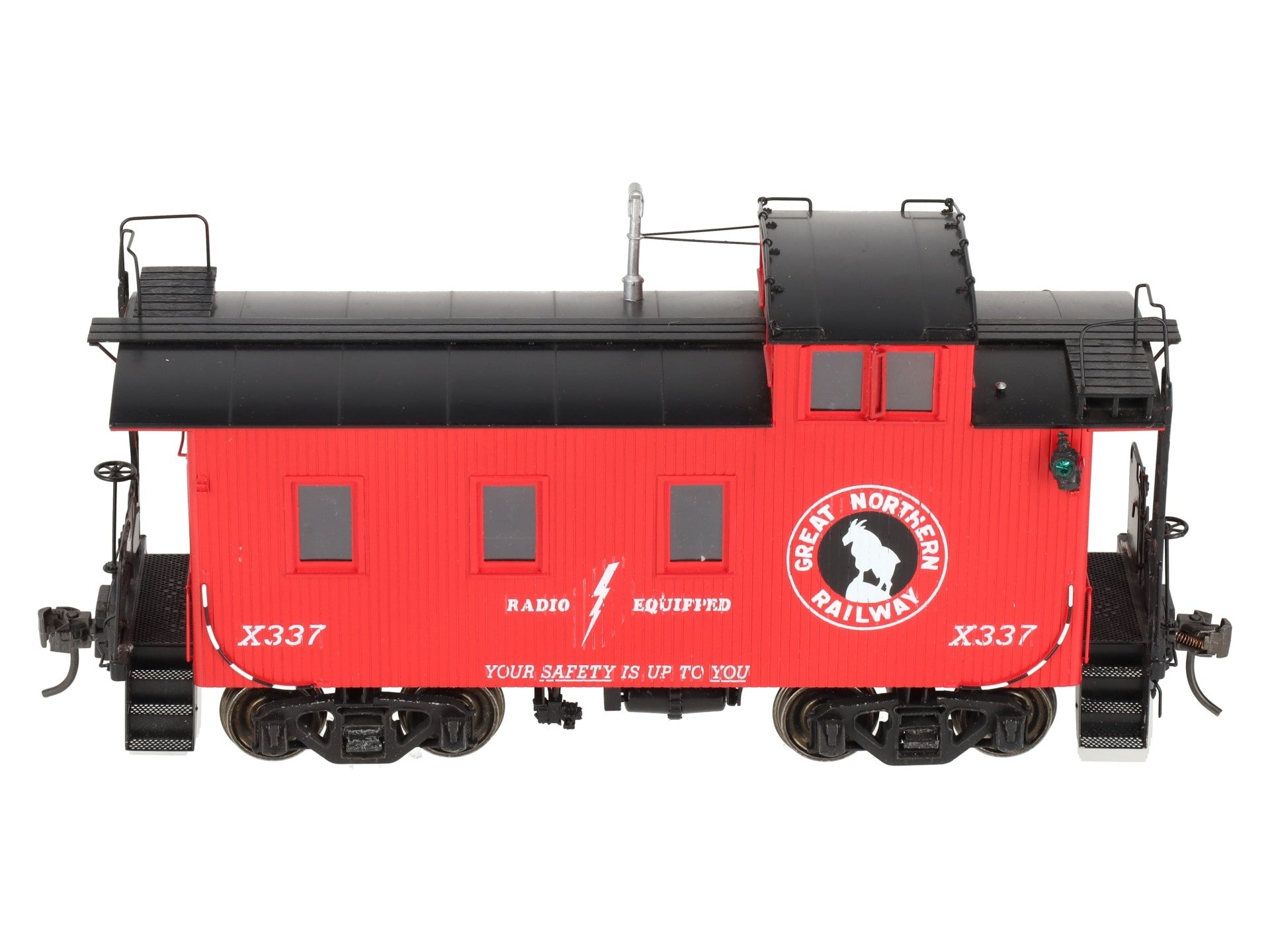 Beaver Creek Model Co. O Brass Great Northern Wood Caboose #X337 (2-Rail) EX/Box