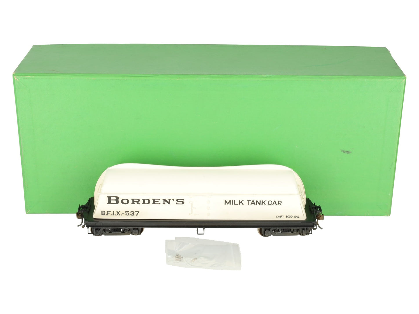 Overland OMI-0088 O Brass Borden's Milk Tank Car #537 (2-Rail) -Painted/Box