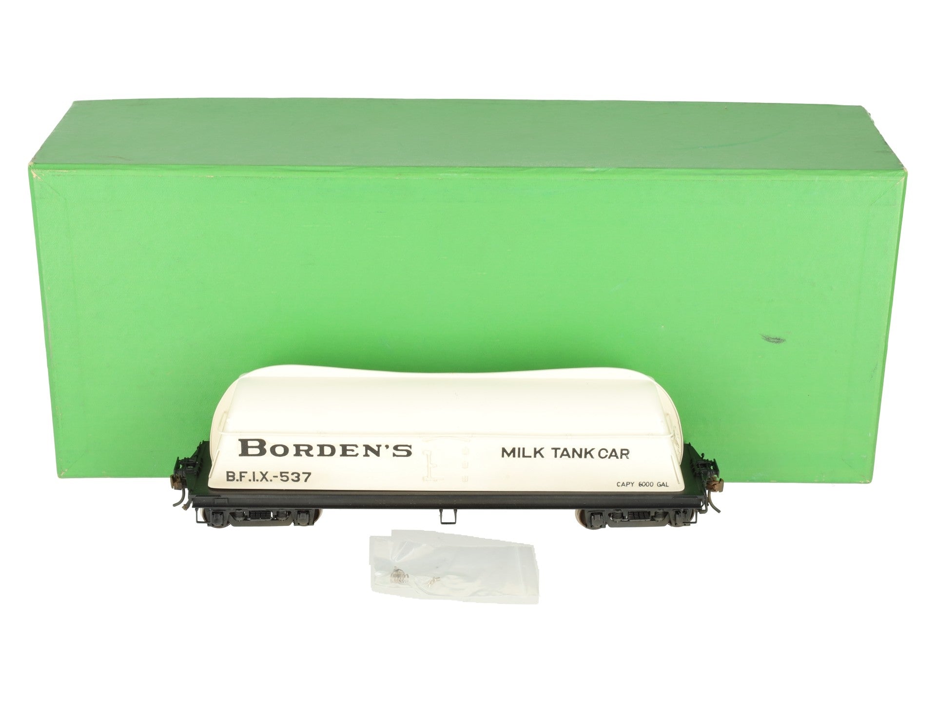 Overland OMI-0088 O Brass Borden's Milk Tank Car #537 (2-Rail) -Painted/Box