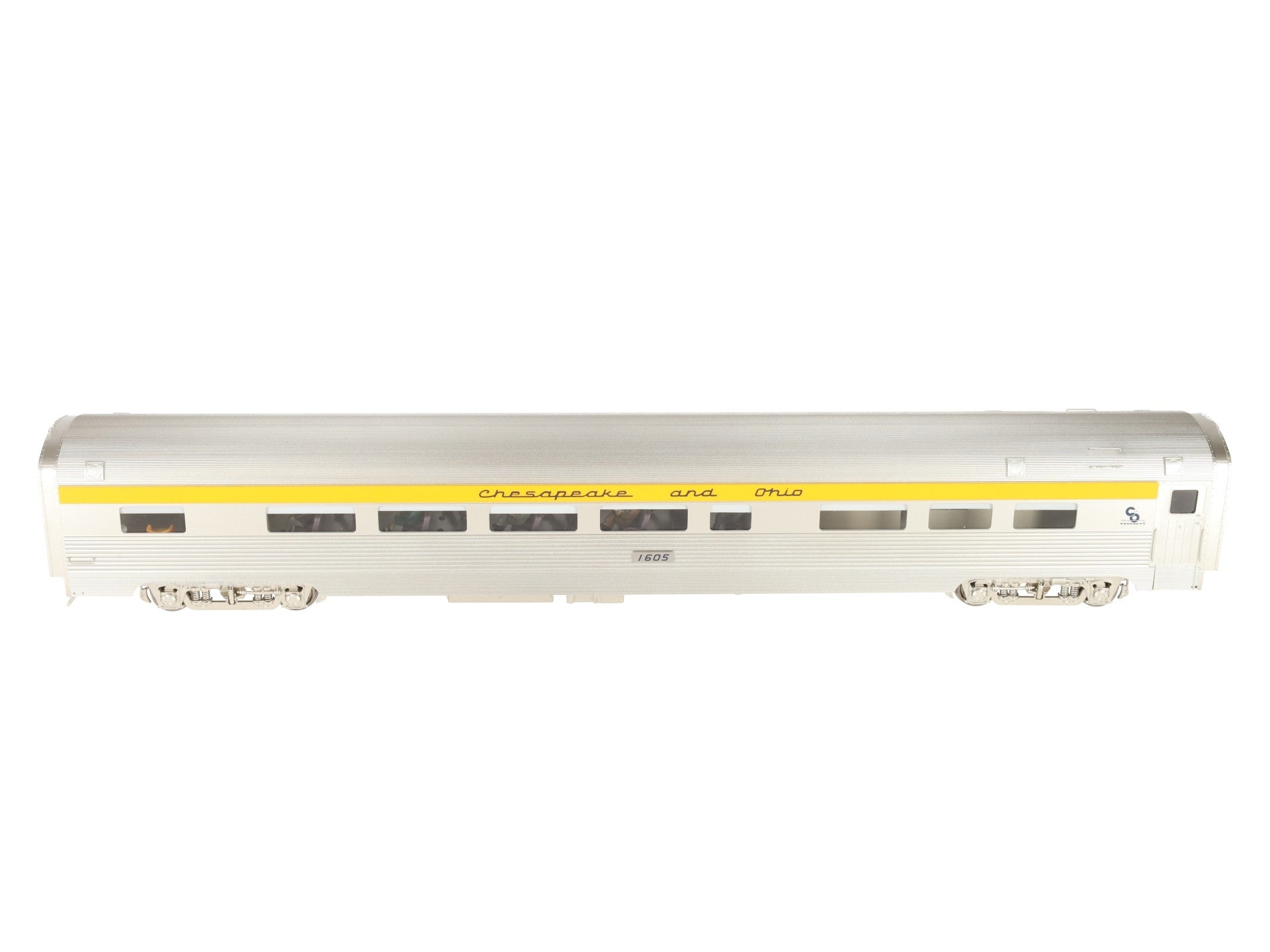 Golden Gate Depot O Chesapeake & Ohio Chessie Aluminum Coach Car #1605 (2-Rail) LN/Box