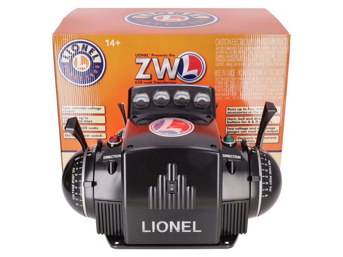Lionel 6-37921 ZW-L 620 Watt 4-Train Transformer NIB