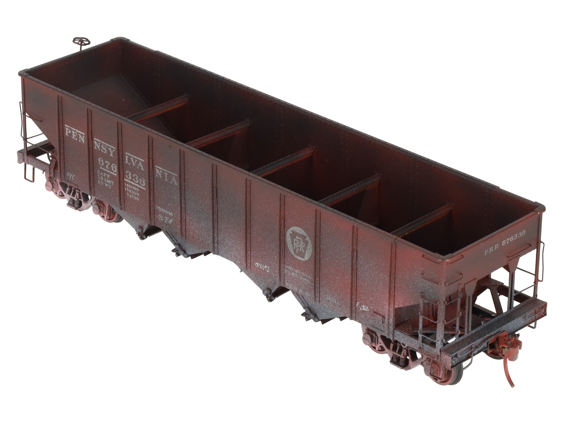 Pacific Limited PL-850 O Brass PRR H-21a Hopper (2-Rail) -Painted/Box