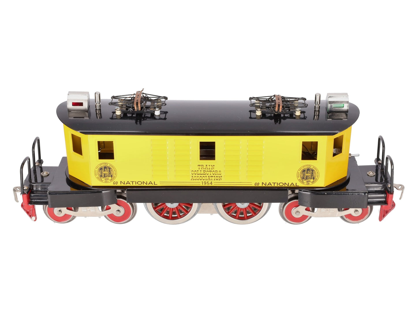 McCoy 1954 Standard Gauge National TCA 4-4-4 Yellow Electric Locomotive EX