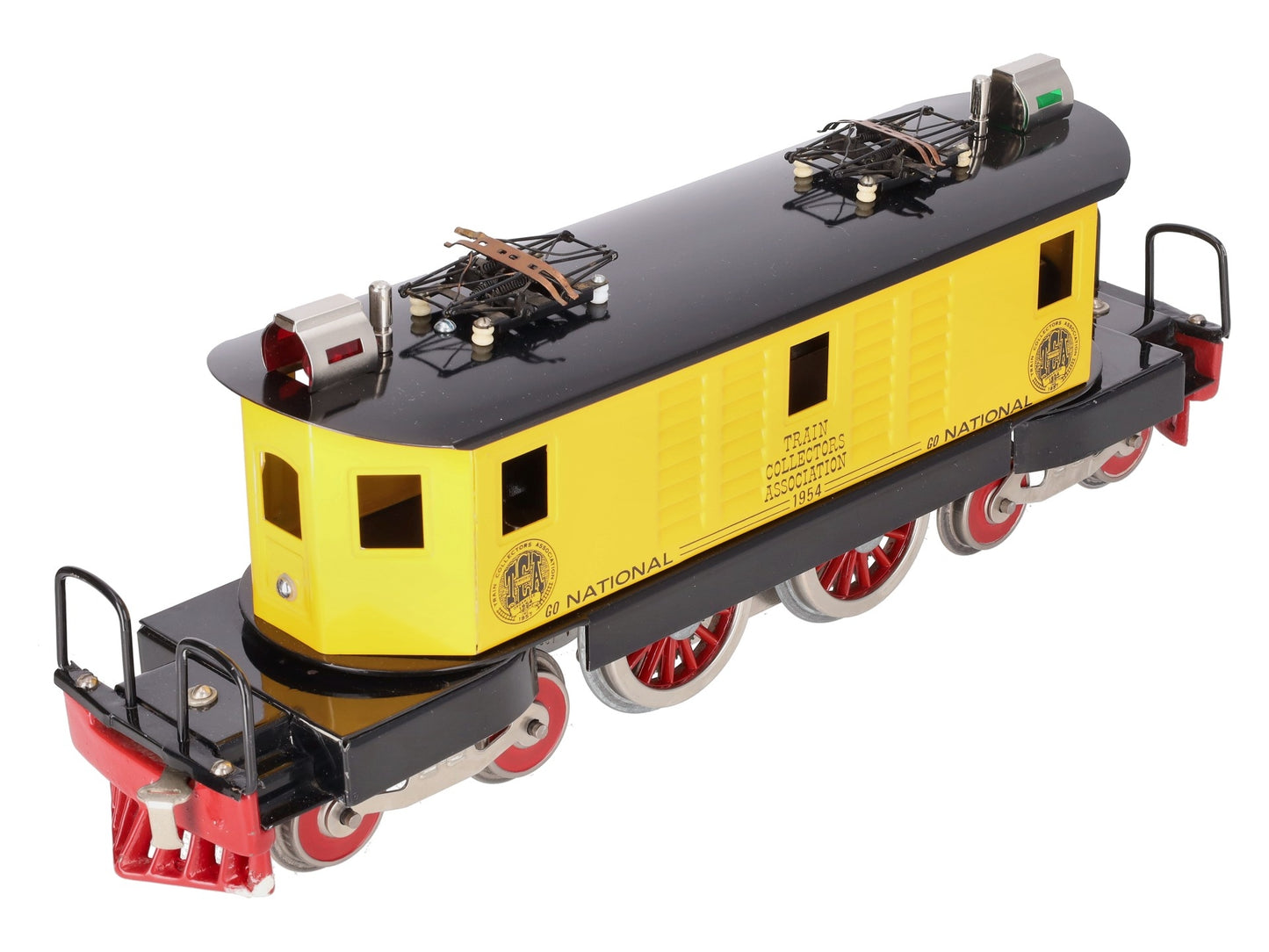 McCoy 1954 Standard Gauge National TCA 4-4-4 Yellow Electric Locomotive EX