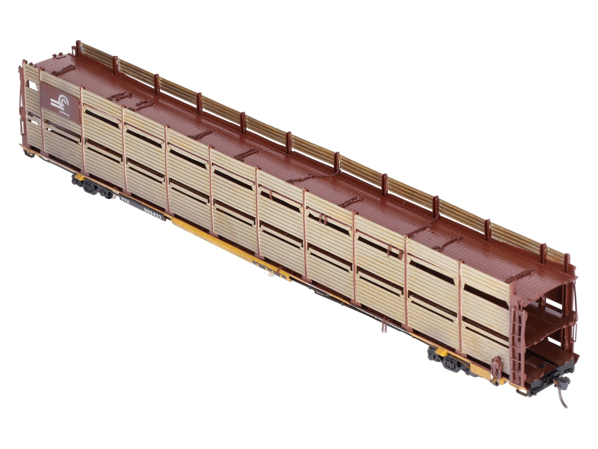 Overland OMI-1395 HO BRASS Custom Conrail Tri-Level Auto Rack/Box