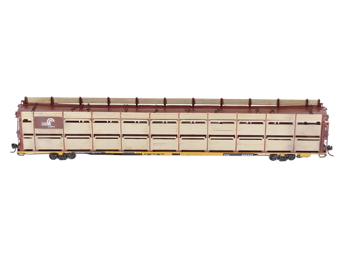 Overland OMI-1395 HO BRASS Custom Conrail Tri-Level Auto Rack/Box