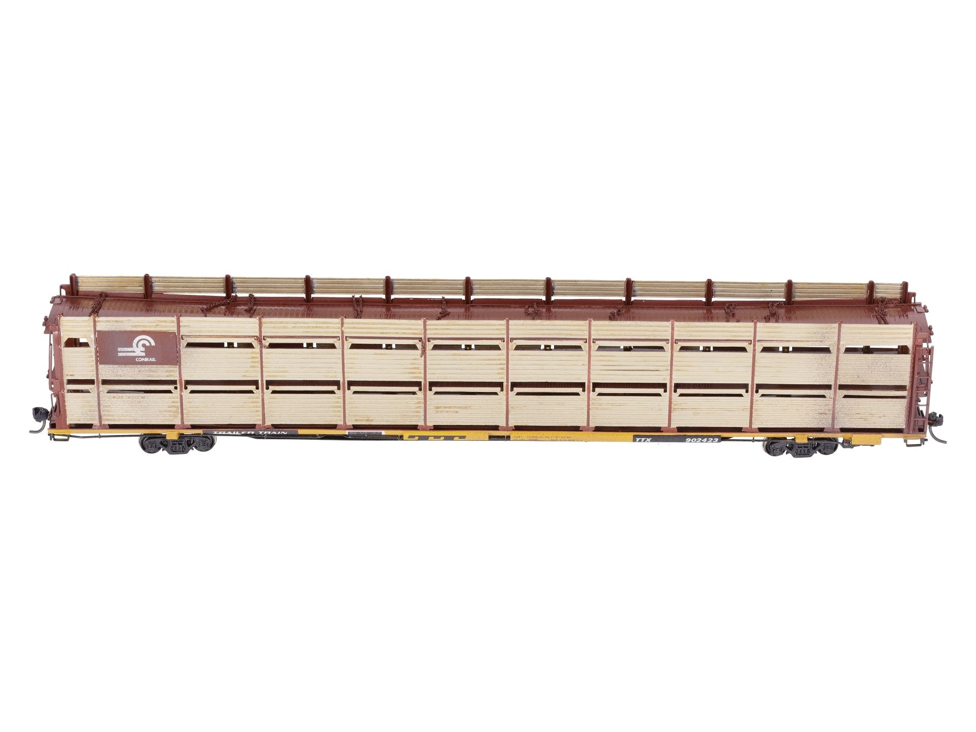 Overland OMI-1395 HO BRASS Custom Conrail Tri-Level Auto Rack/Box