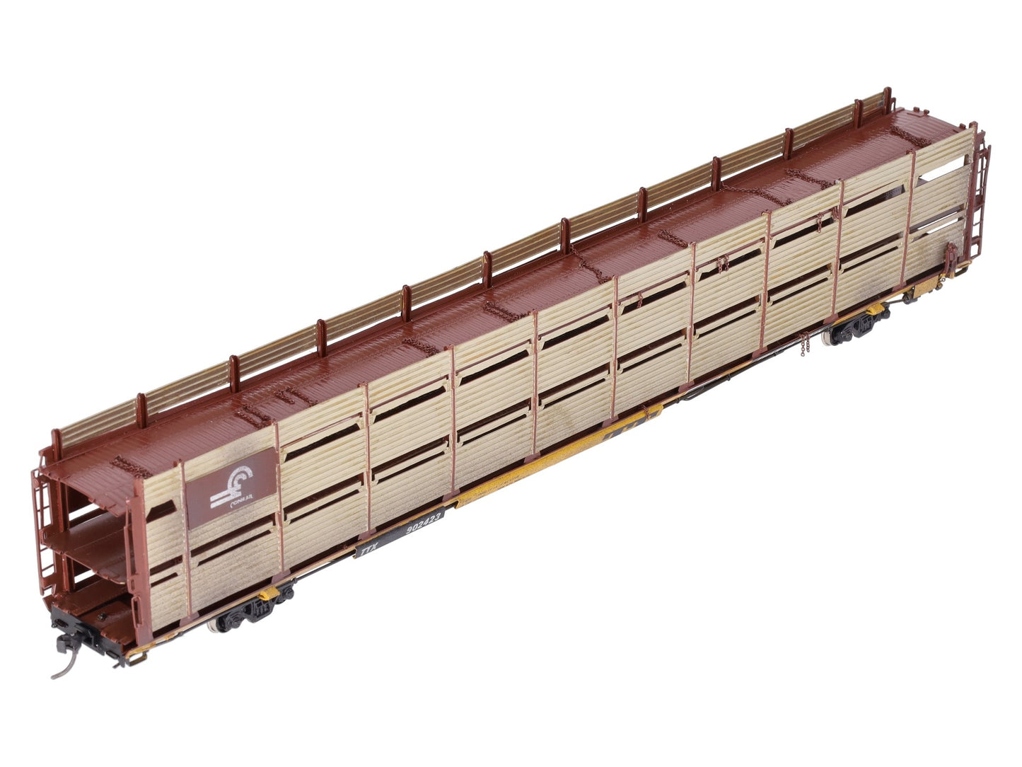 Overland OMI-1395 HO BRASS Custom Conrail Tri-Level Auto Rack/Box